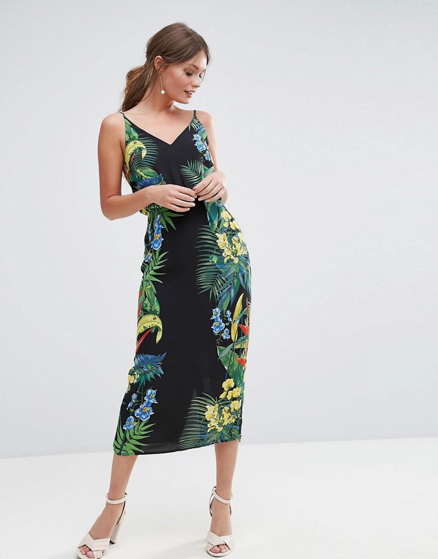 oasis tropical midi shirt dress
