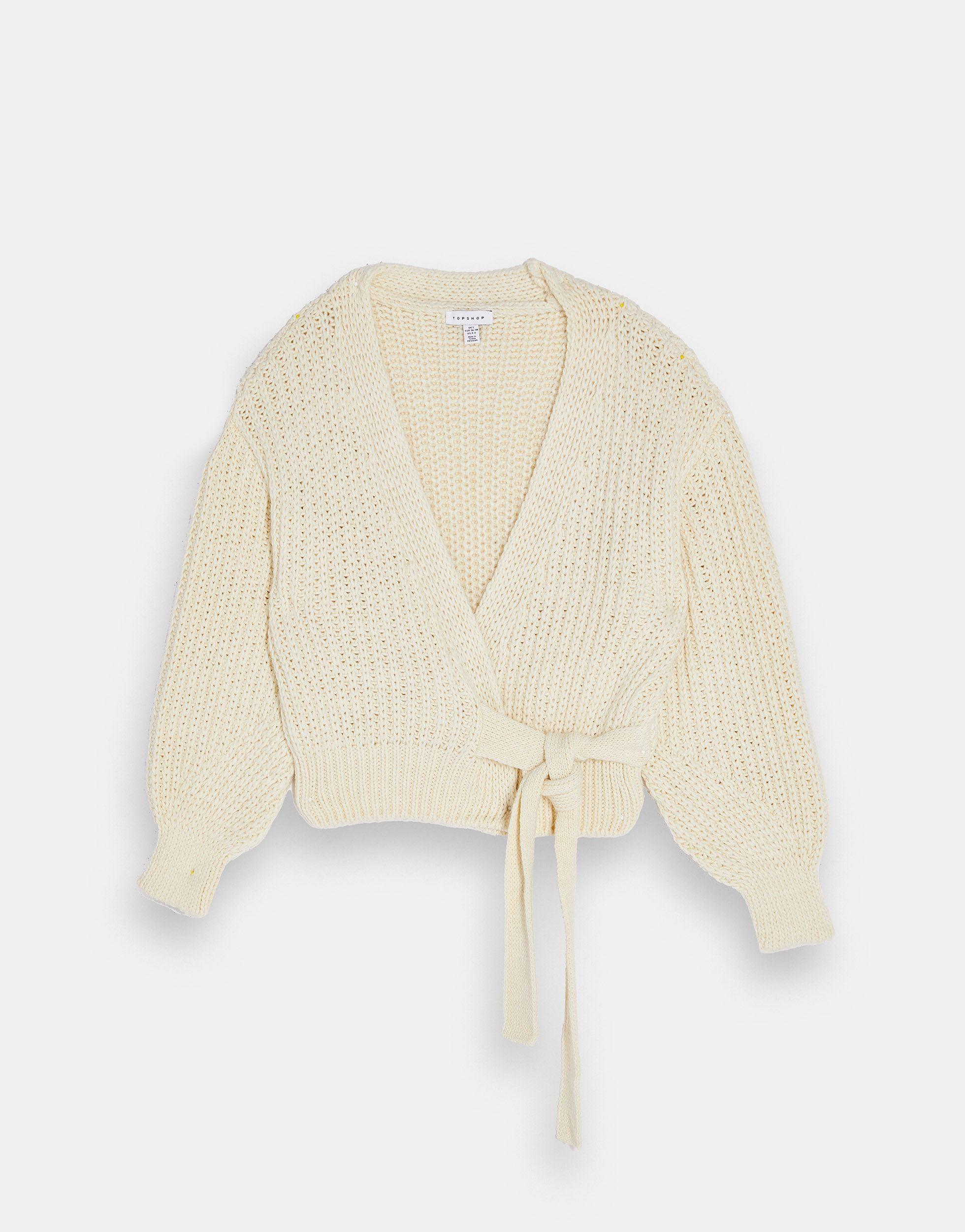topshop ballet wrap sweater
