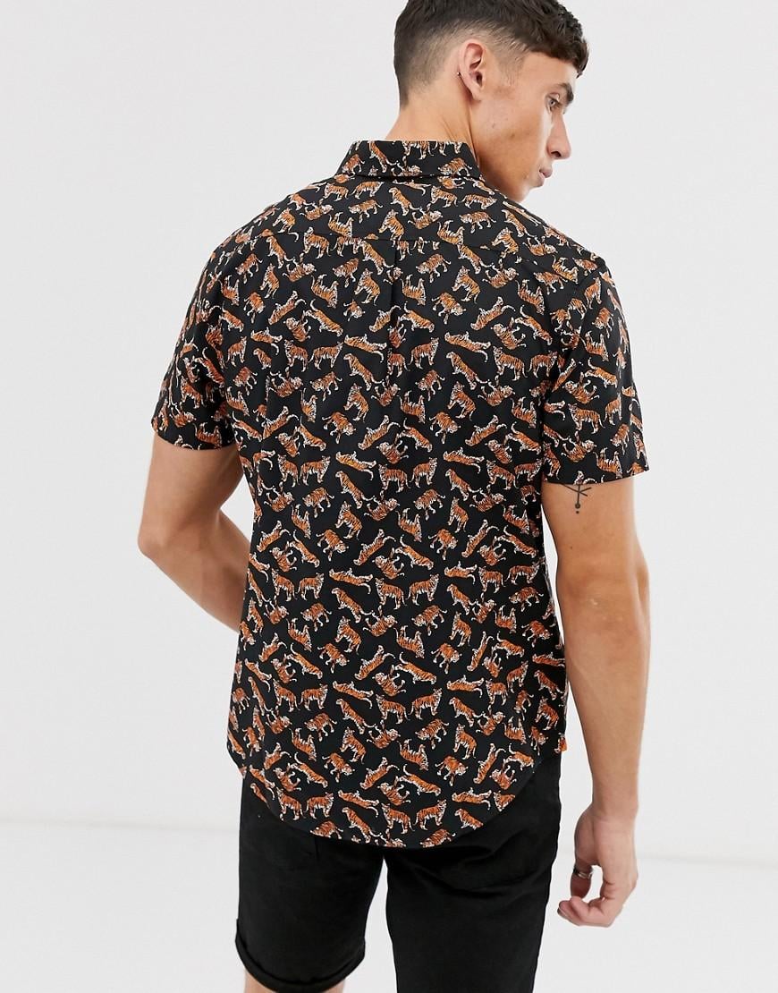 Tiger Print Shirt - Men - OBSOLETES DO NOT TOUCH