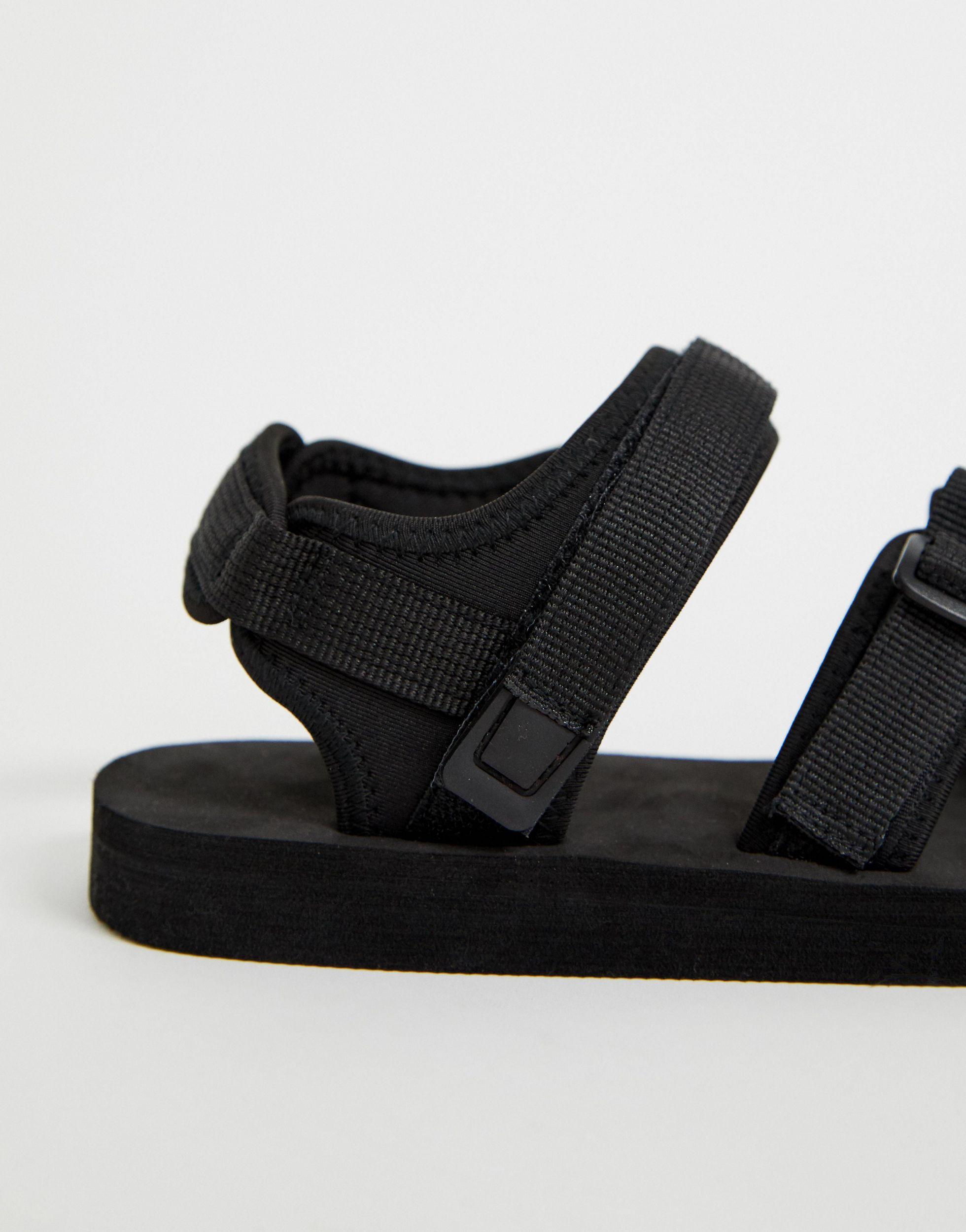 ASOS Tech Sandals in Black for Men | Lyst
