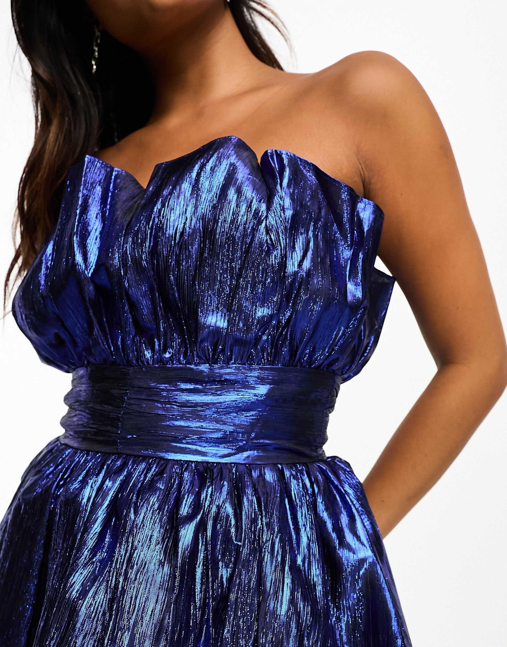 sherri hill light blue dress Atlaza Sequin Mini Dress Navy