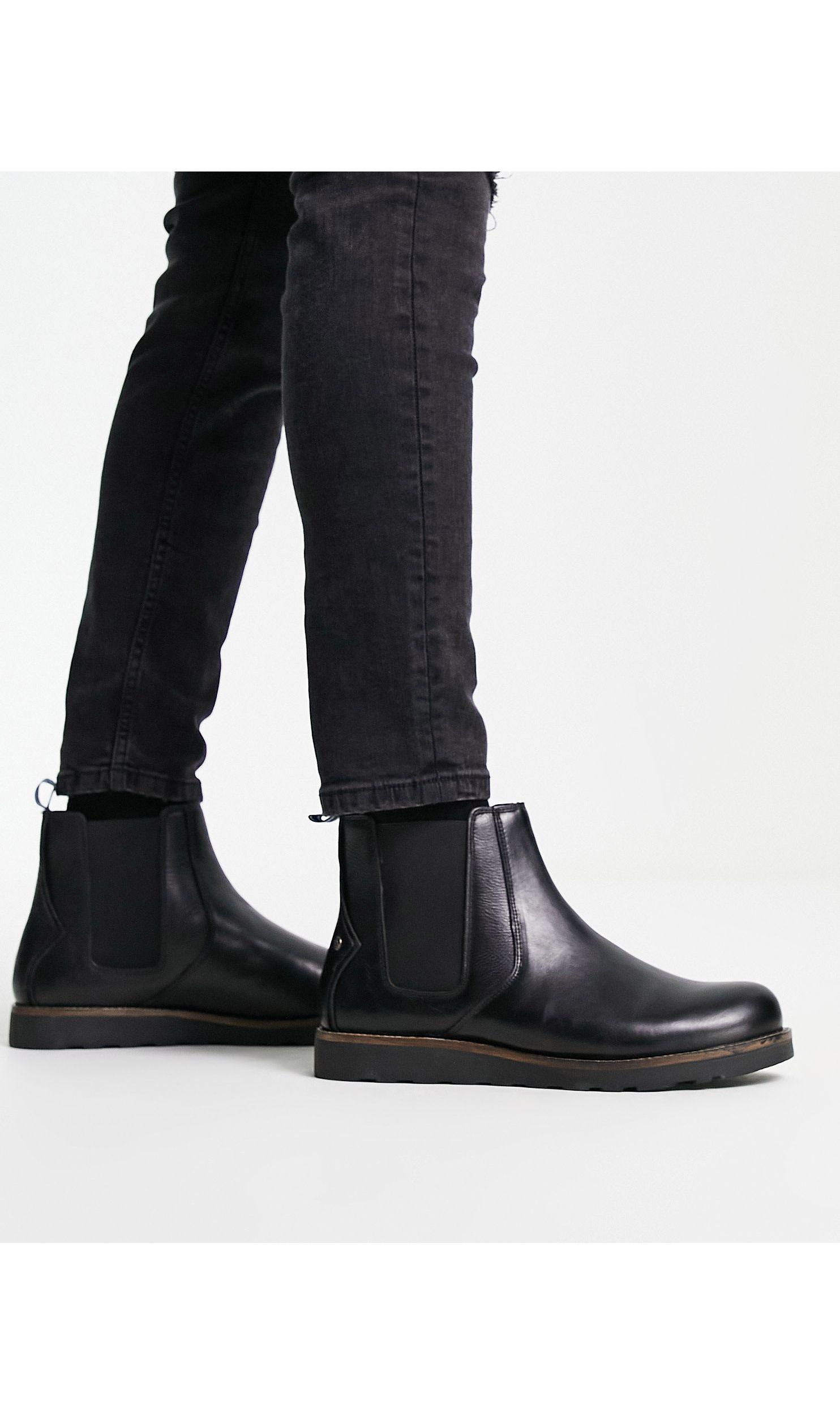Original Penguin Chunky High Shine Boots Black for Men | Lyst