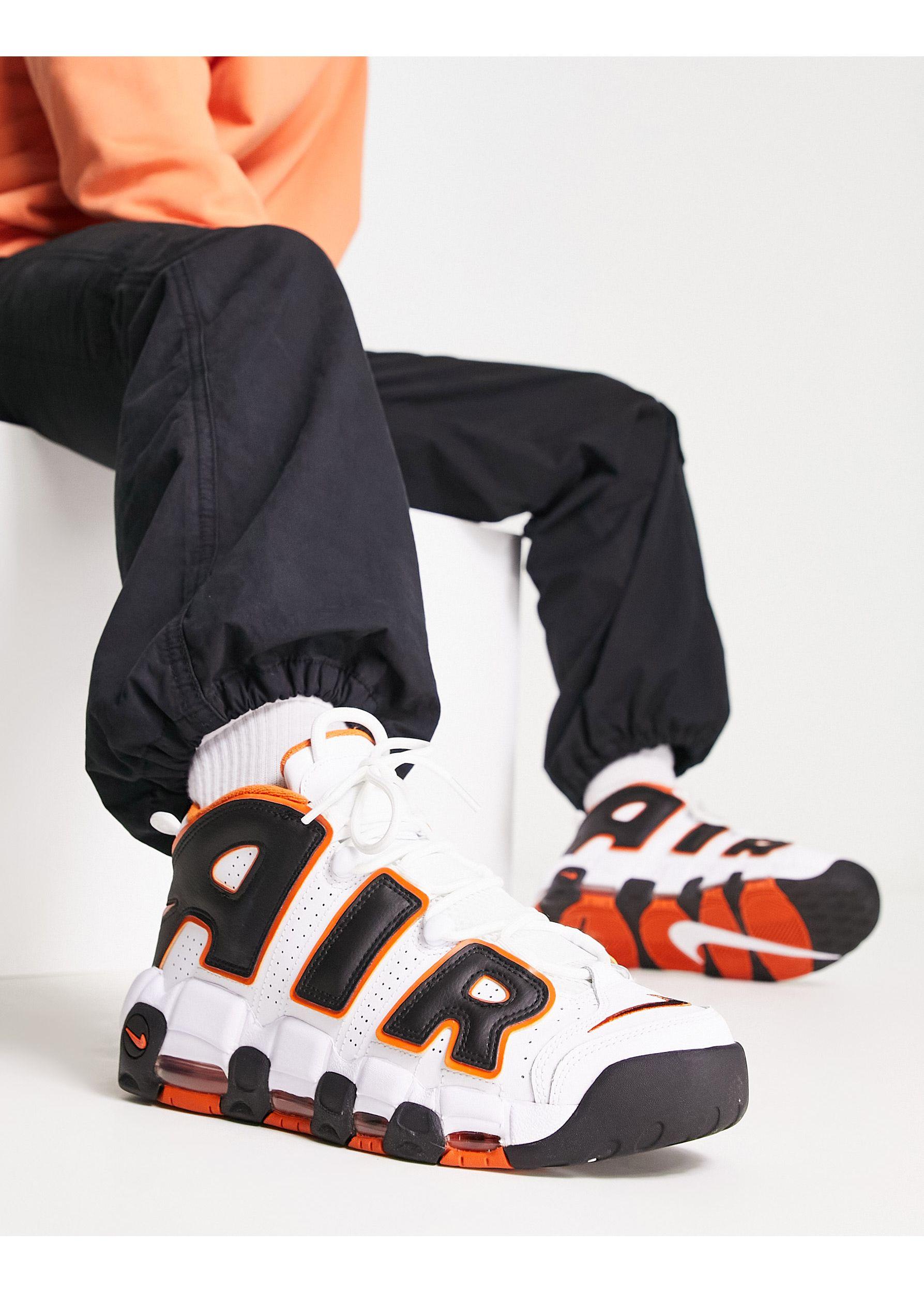 Air - more uptempo - sneakers bianche e arancioni da Uomo di Nike in Bianco  | Lyst
