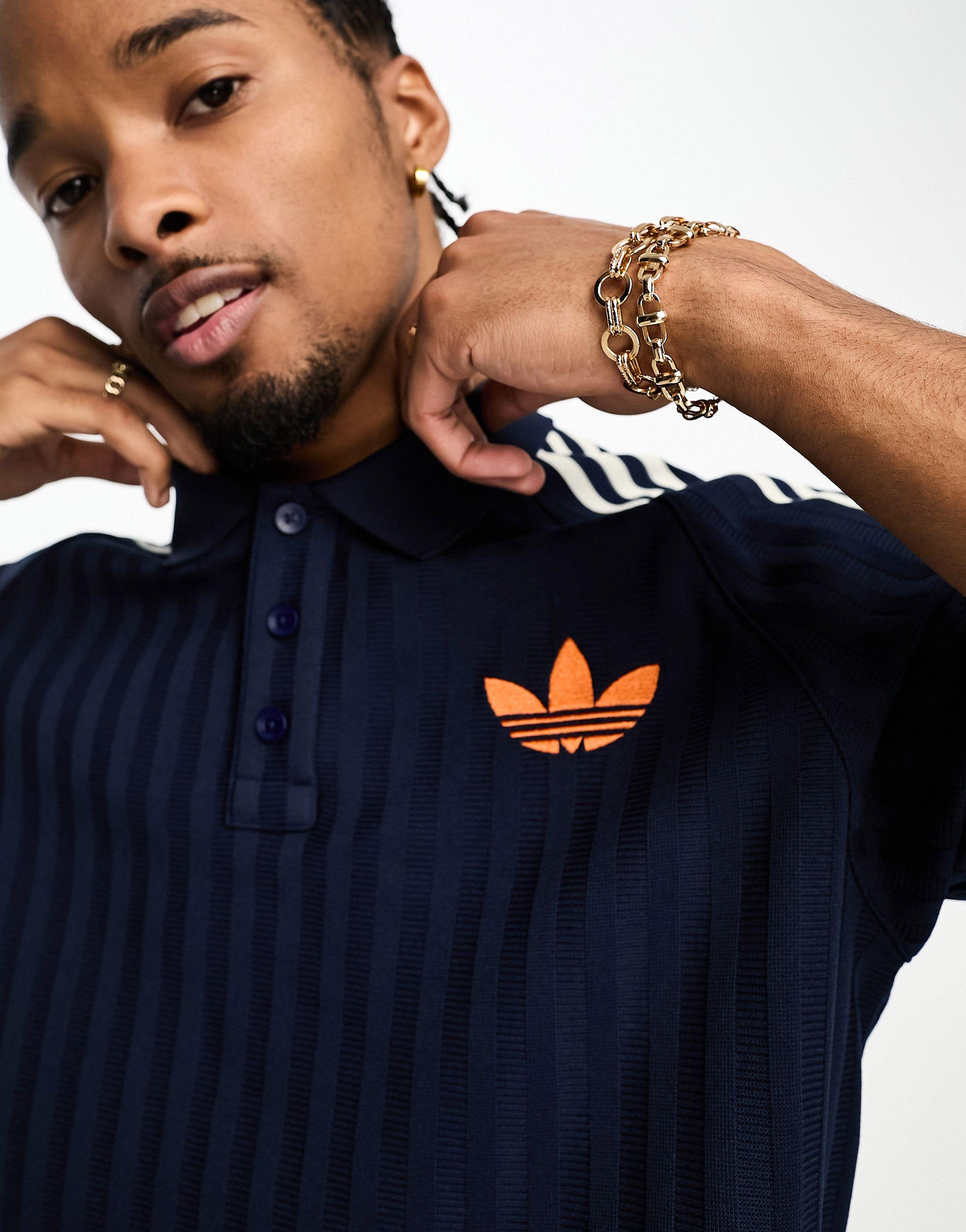 adidas originals Adicolor 70s Vintage Polo Shirt 'Navy' IP6975