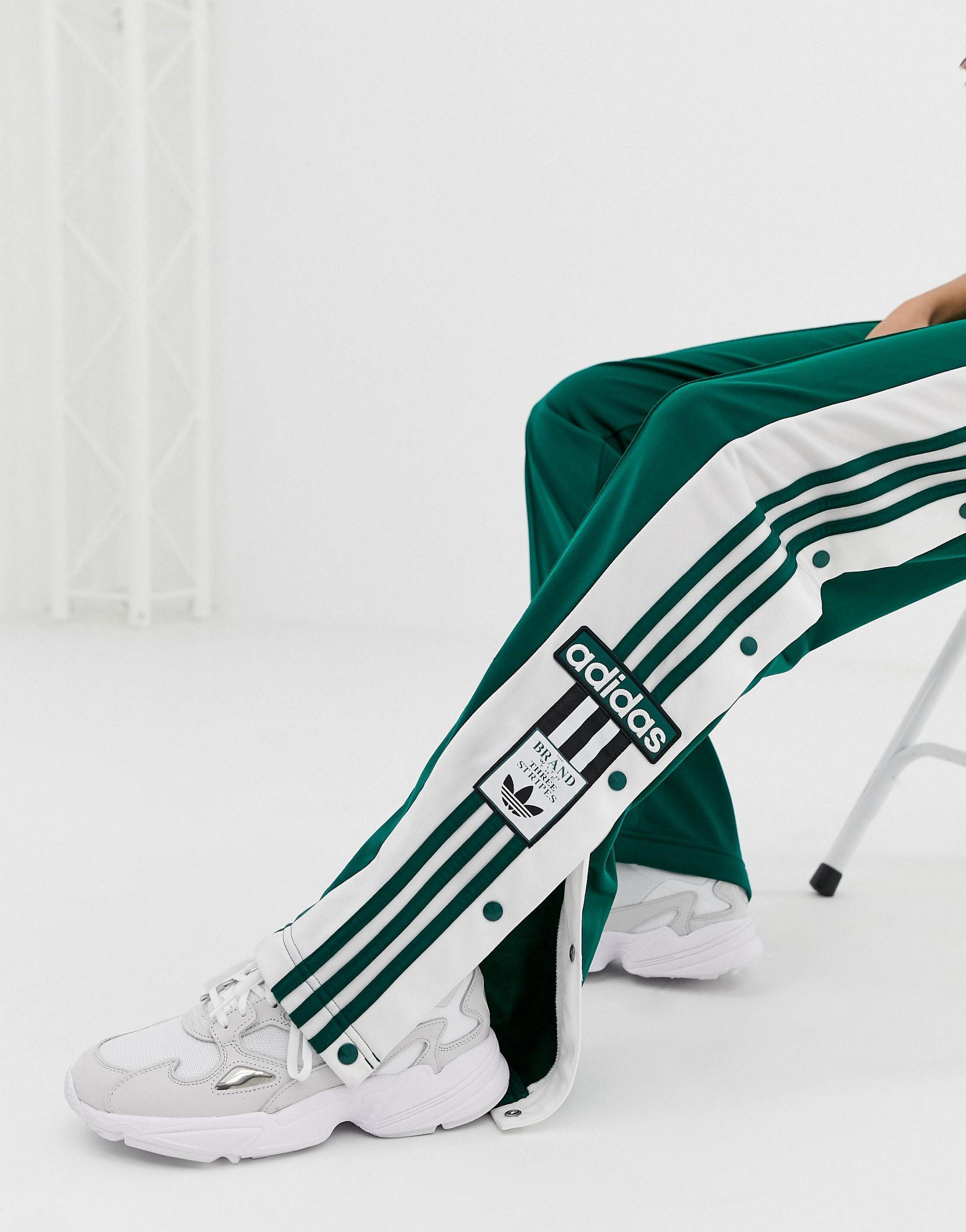 Adicolor Adibreak - Pantaloni verdi con bottoni a pressione di adidas  Originals in Verde | Lyst