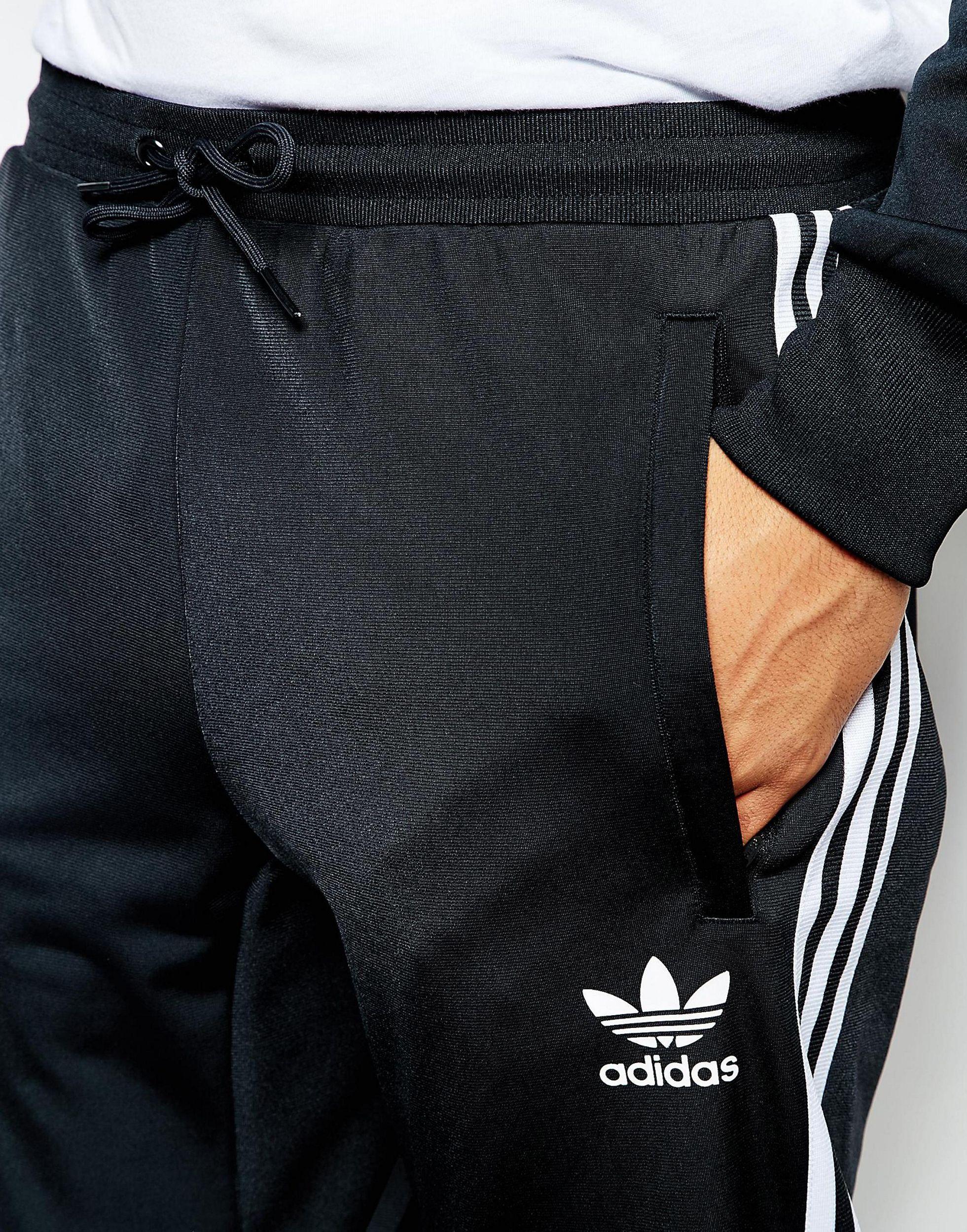 adidas Originals Classic Team Track Pants in Black for Men | Lyst