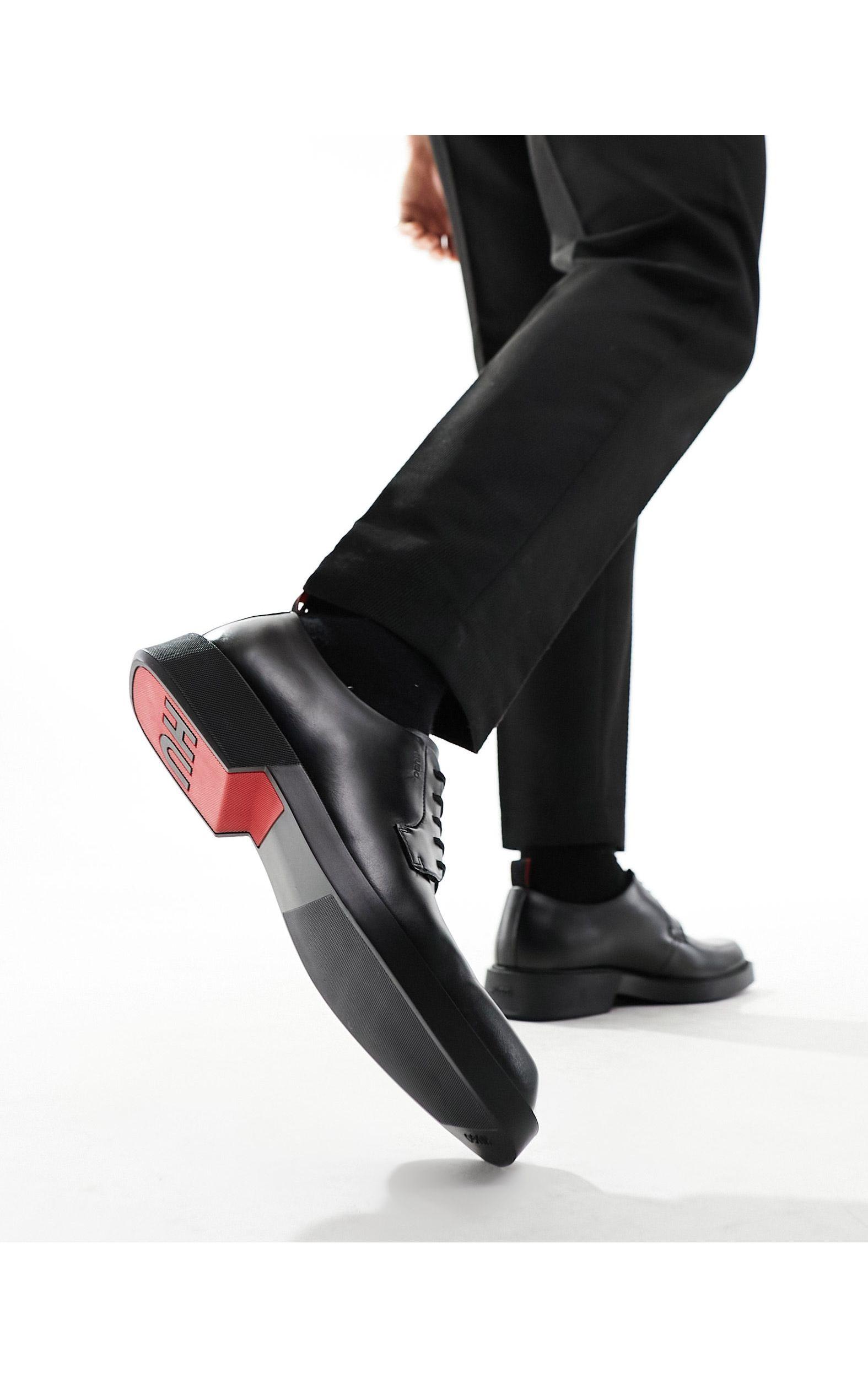 Hugo Boss Iker Leather Derby Leather derby shoes Iker HUGO | color Black | Gomez.pl/en main image 2