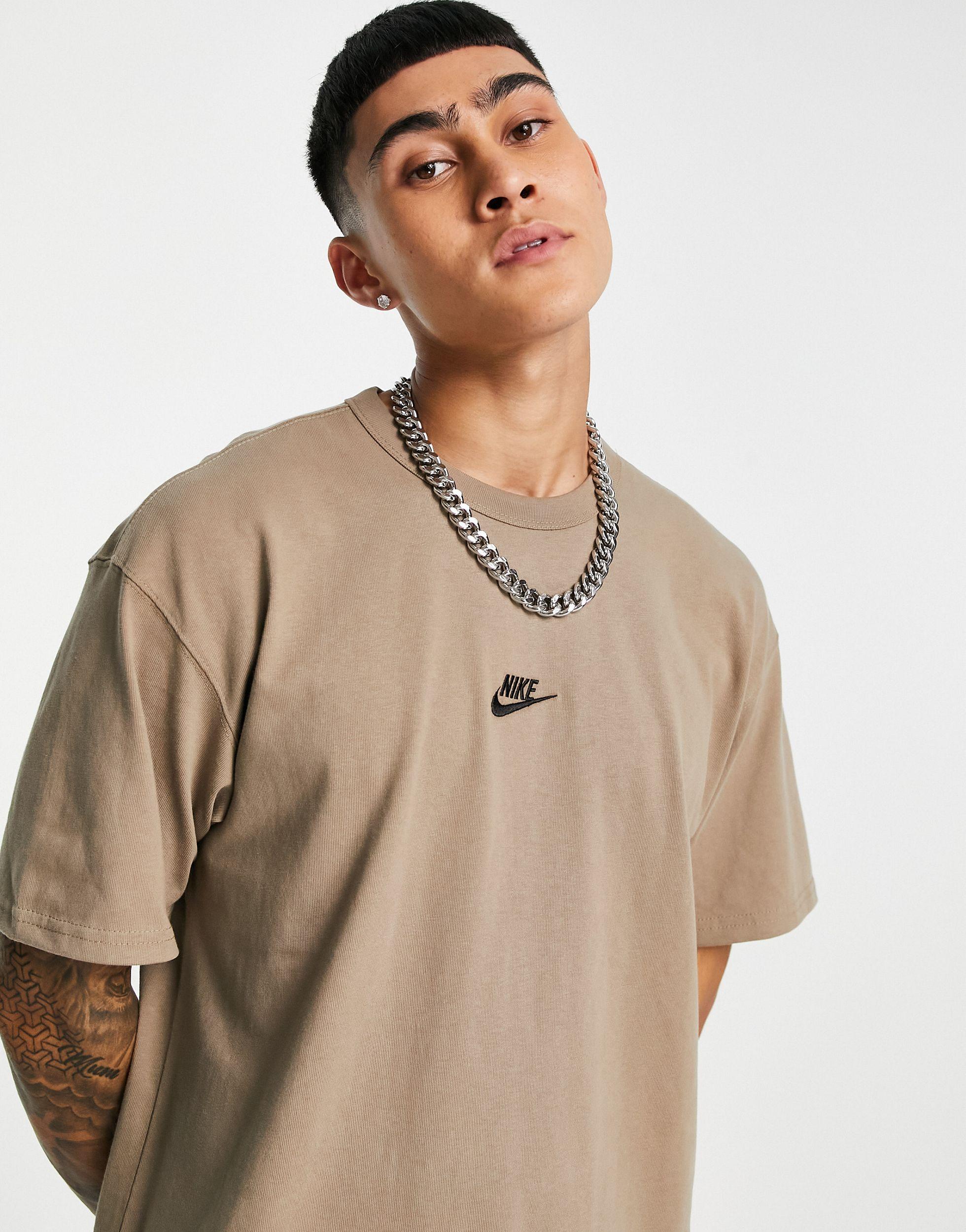 statistieken Worden ongebruikt Nike Premium Essential Oversized T-shirt in Brown for Men | Lyst