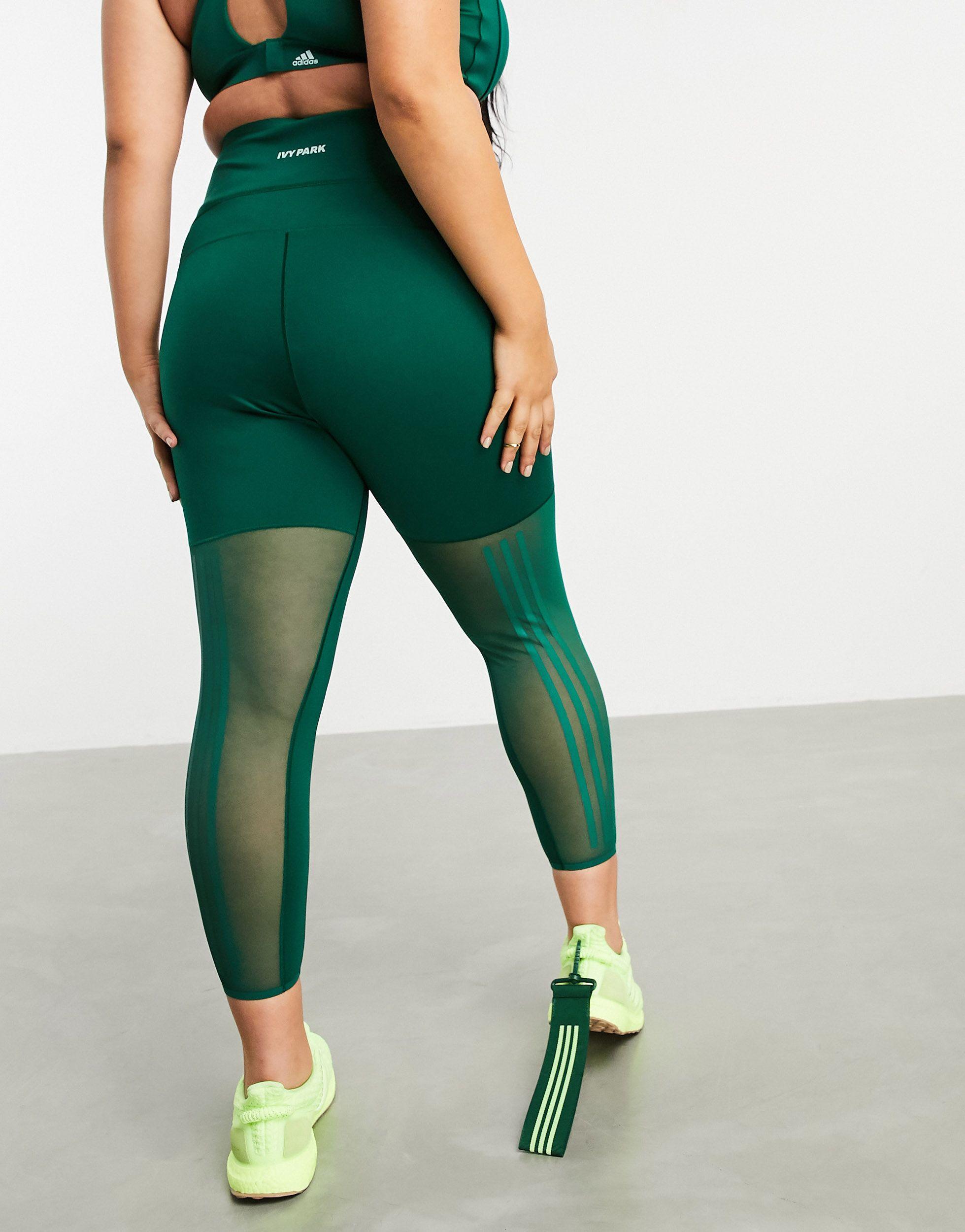 Ivy Park Adidas X Plus leggings in Green | Lyst UK