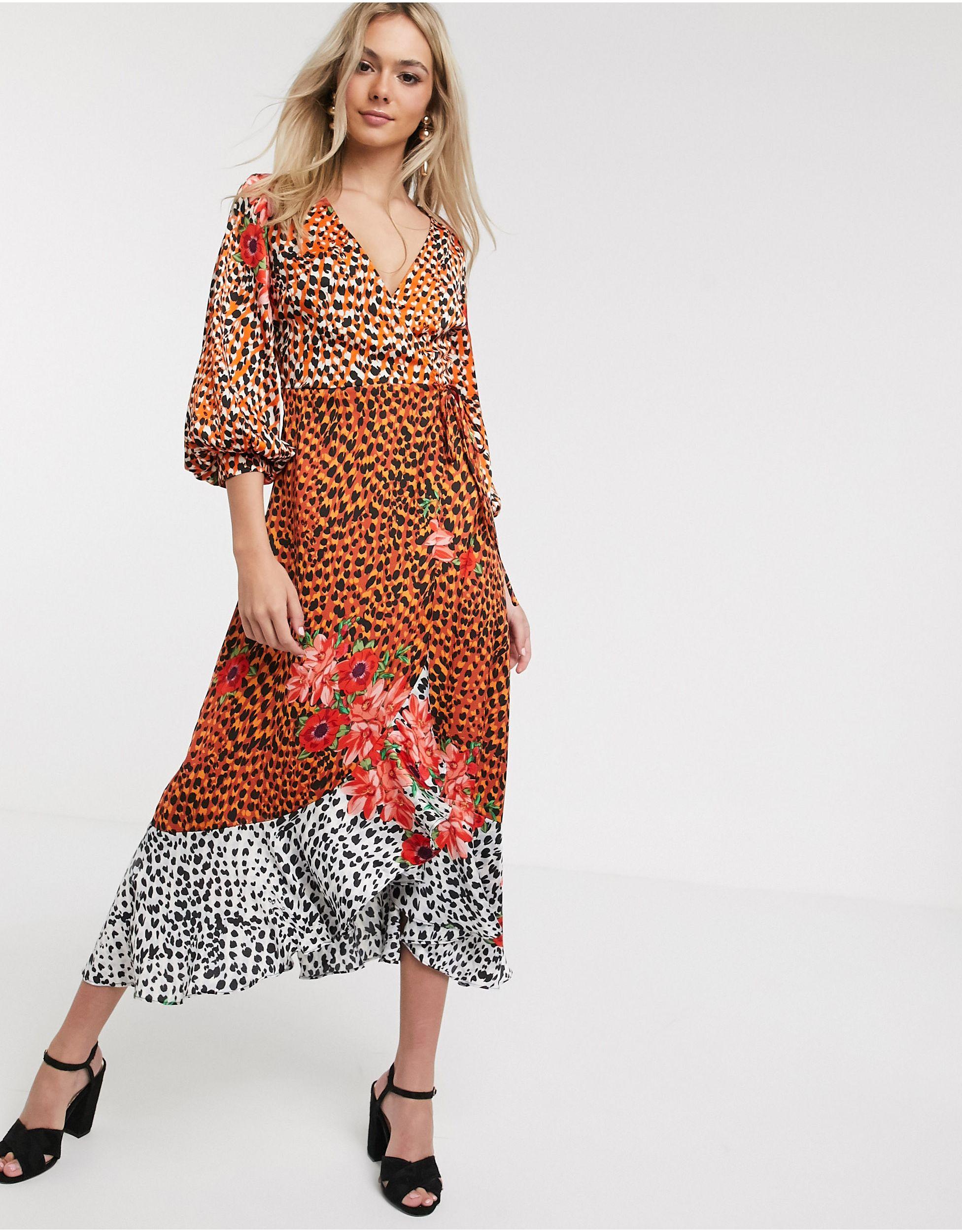 midaxi wrap dress