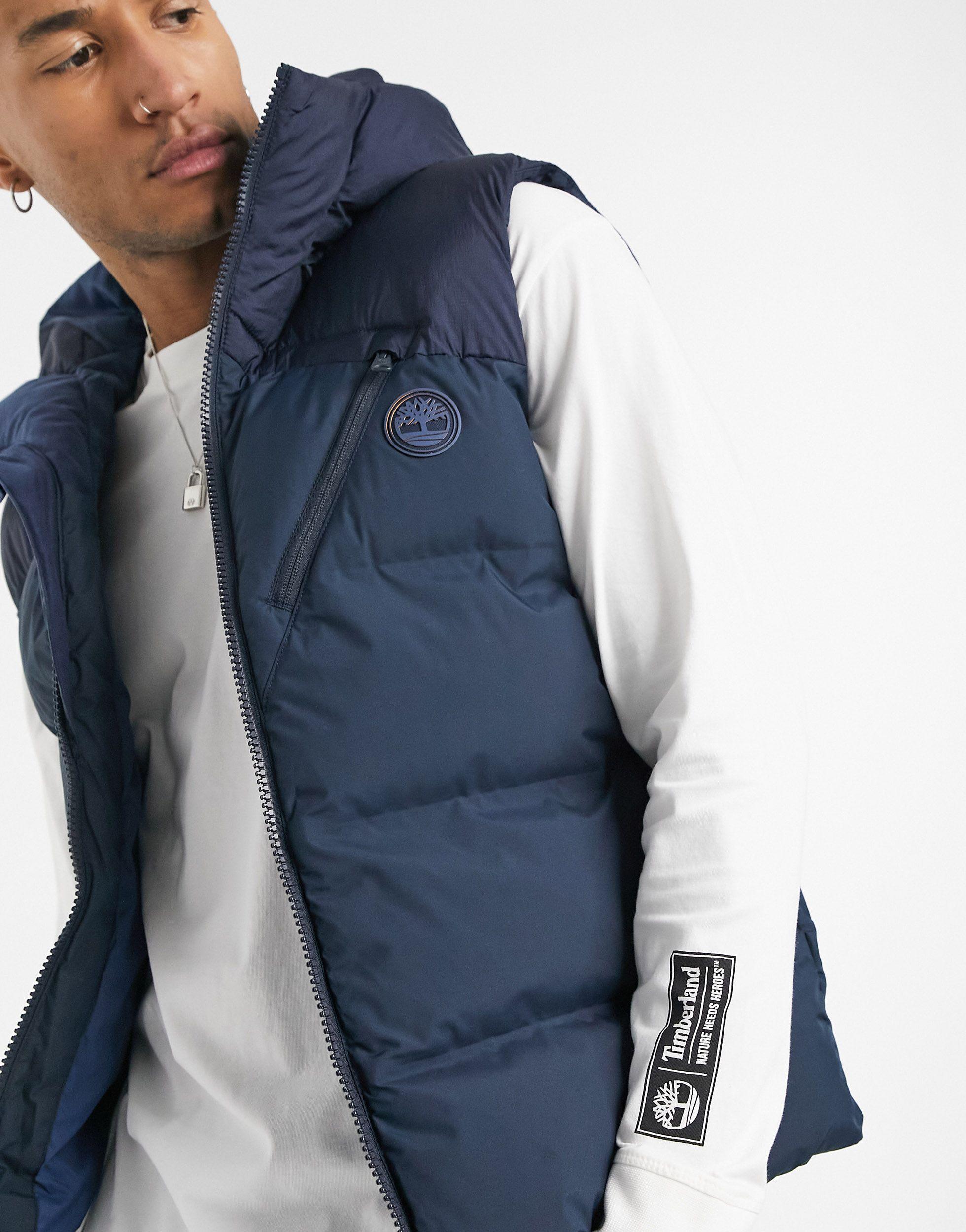 Timberland Neo Summit Gilet in Navy (Blue) for Men - Lyst