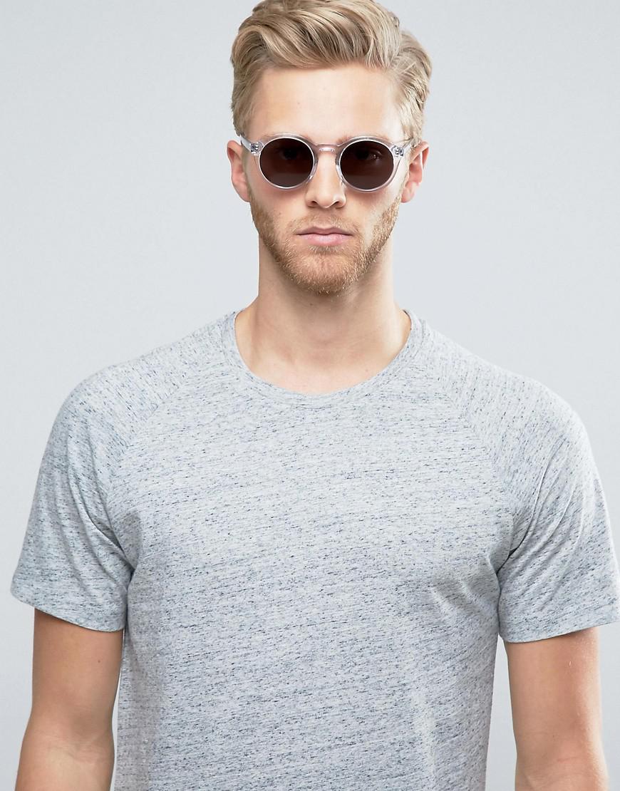Monokel Monokel Round Sunglasses Barstow In Clear for Men | Lyst