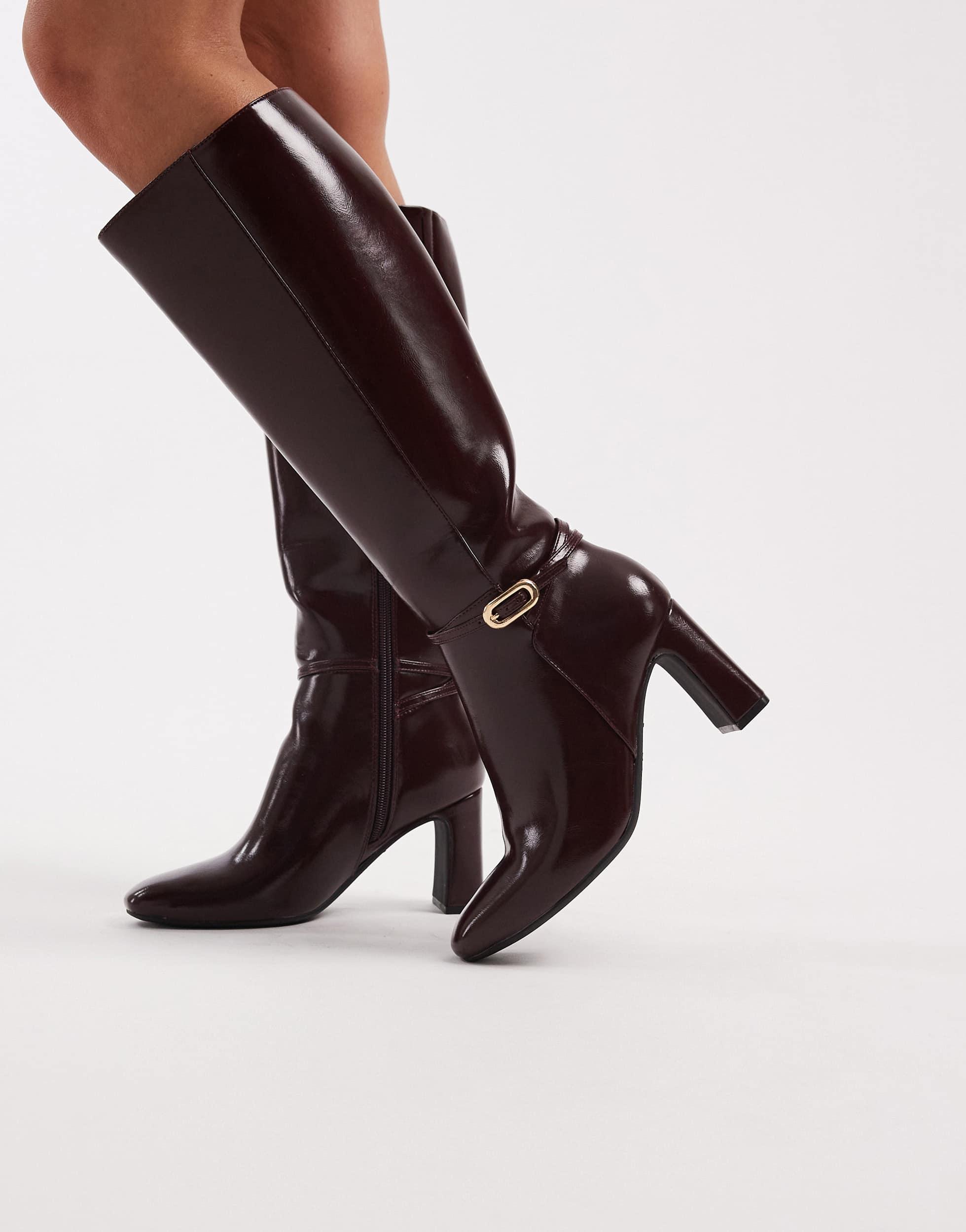 Bottes hautes avec fermeture éclair
