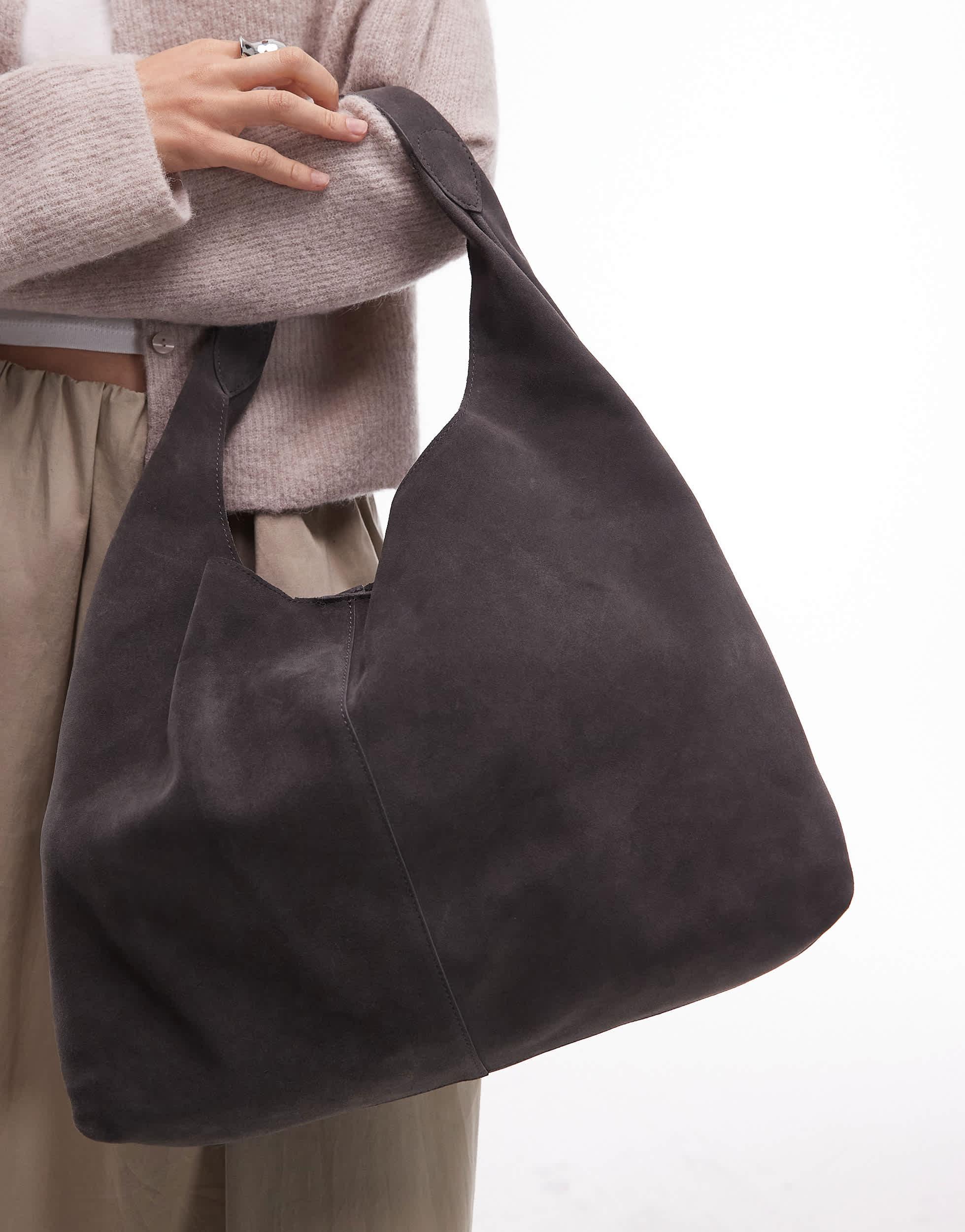 & Other Stories Large Suede Leather Tote Bag in White | Lyst