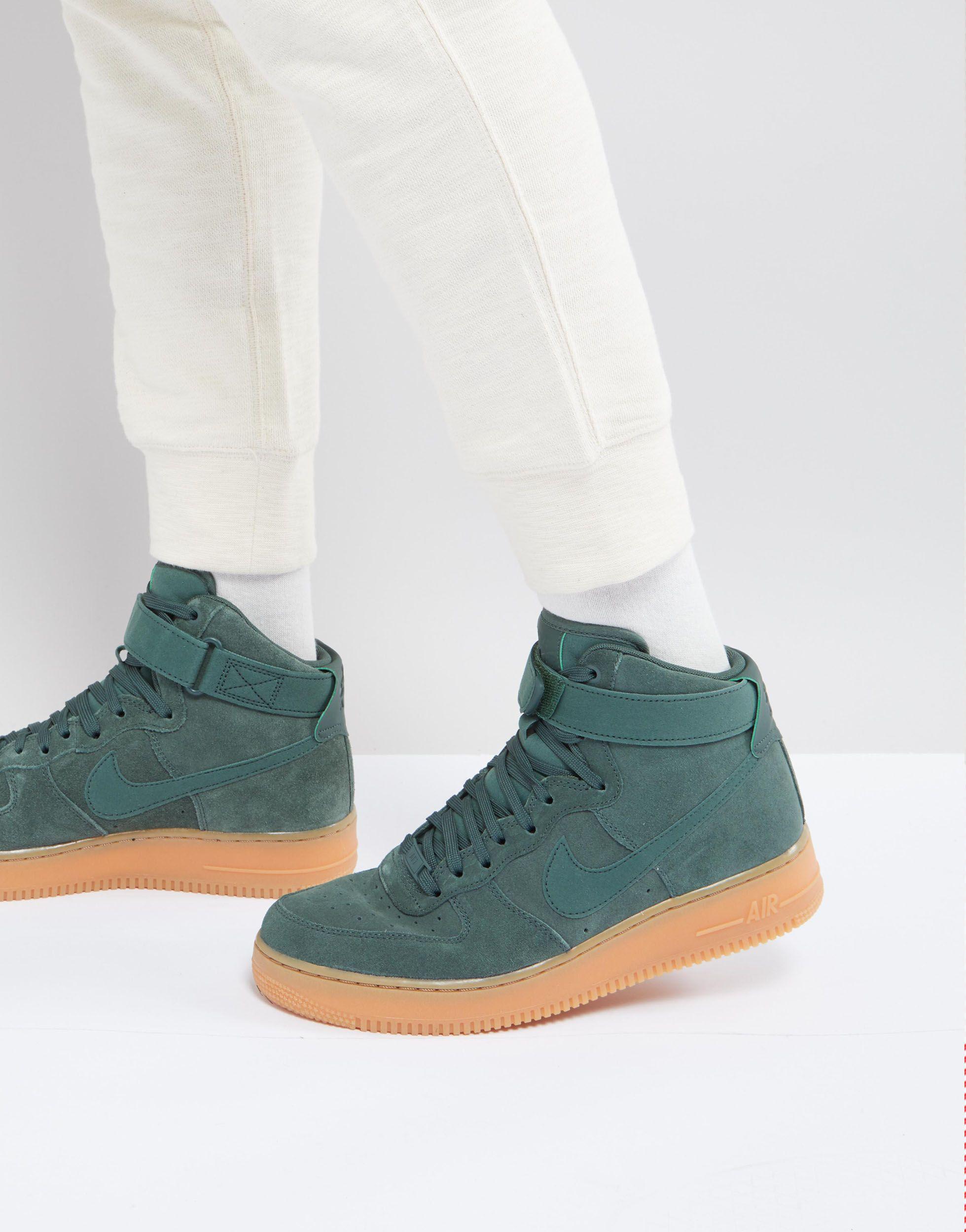nike air force 1 lv8 suede green