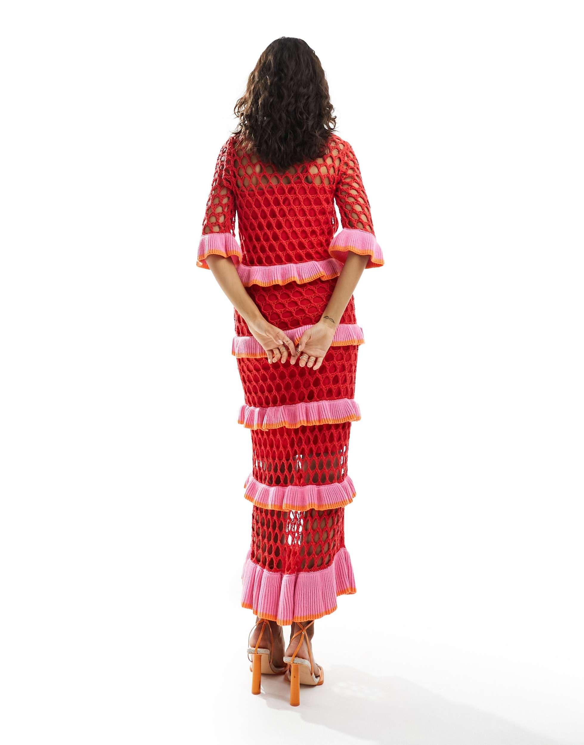strapless open back dress Never Fully Dressed Mesh Dress