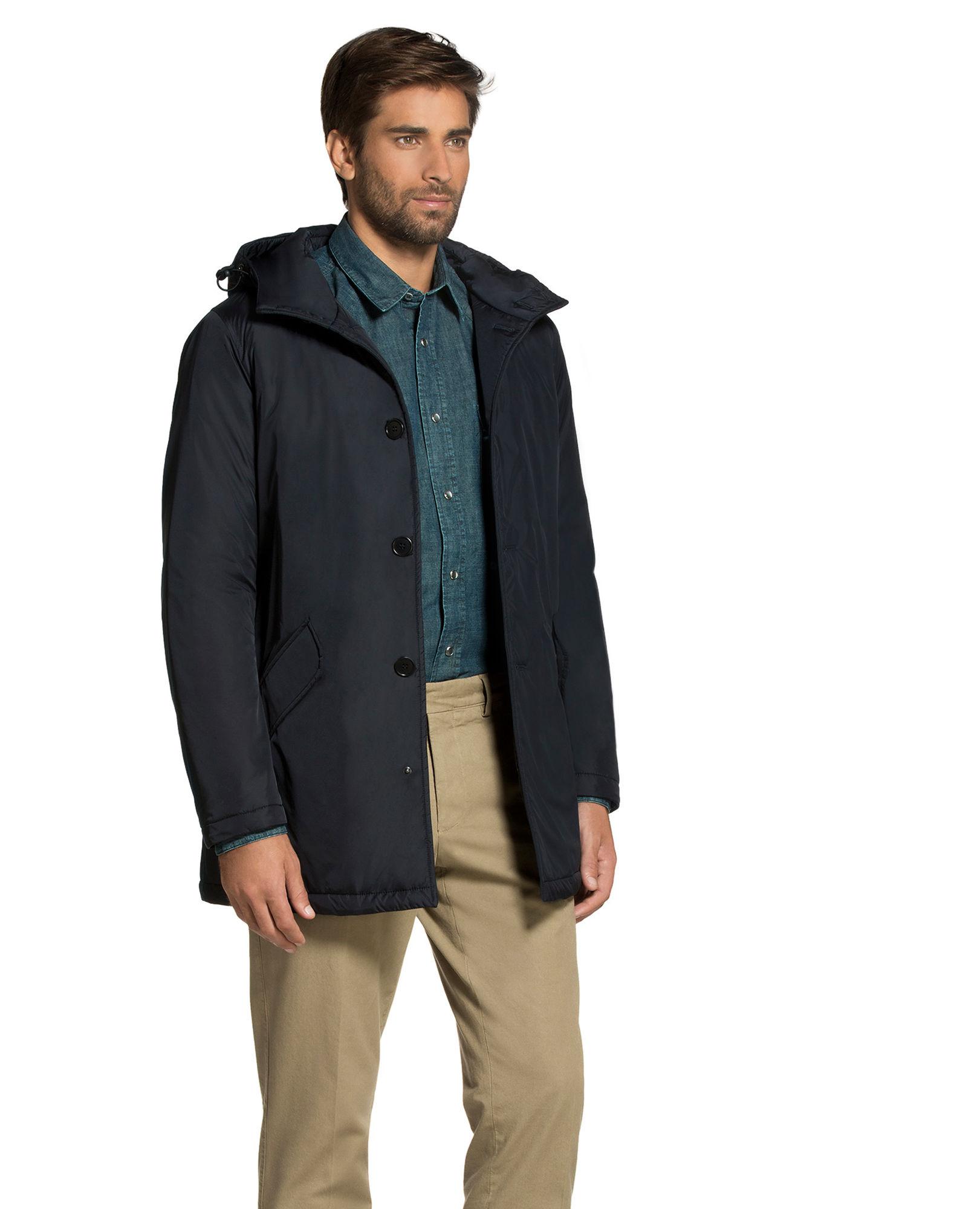 Aspesi Synthetic Thermore Raincoat Avery Hood Vento in Navy (Blue) for ...