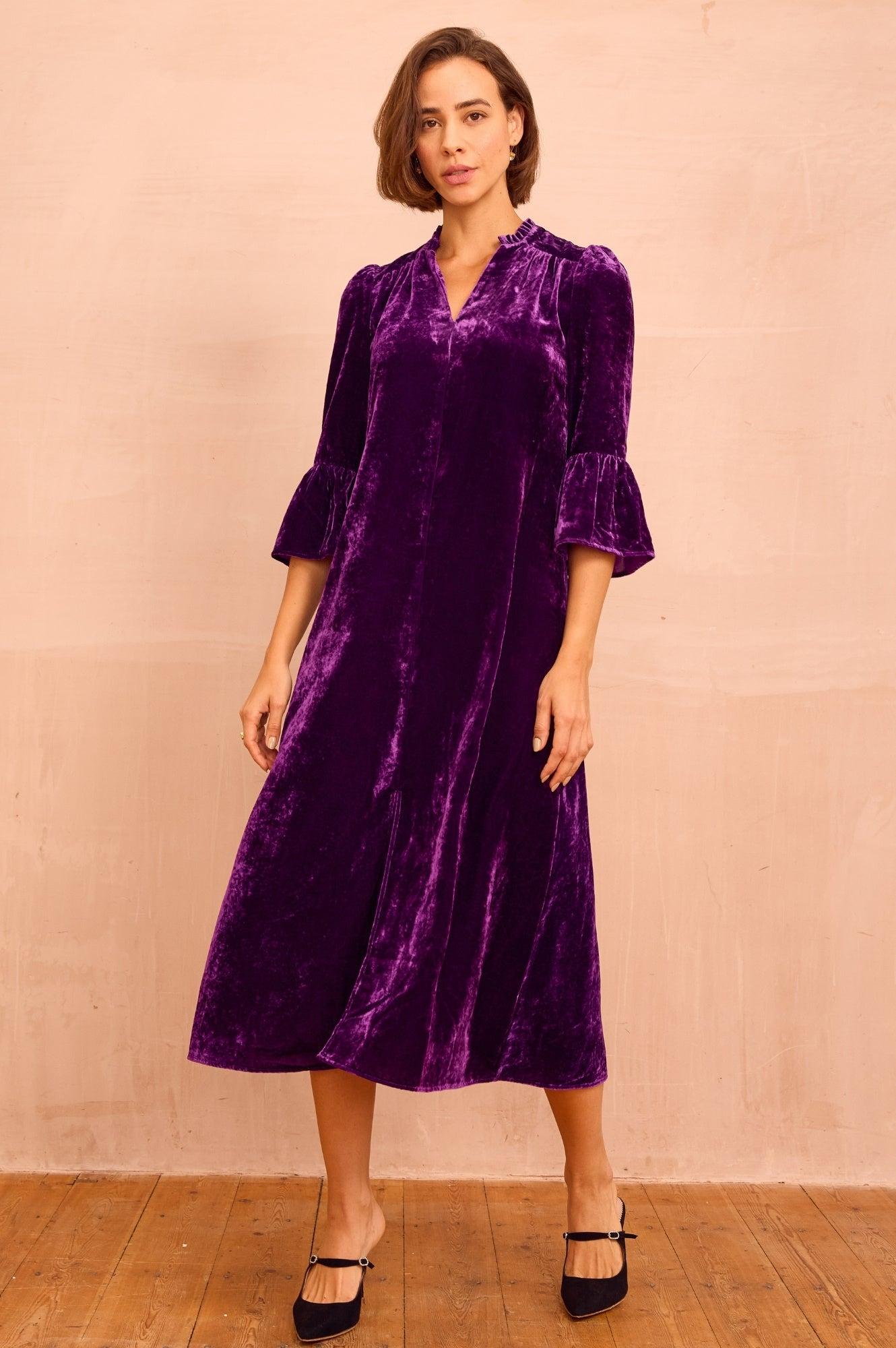 Purple Long Sleeve Shift Dresses for Women - Up to 82% off | Lyst UK
