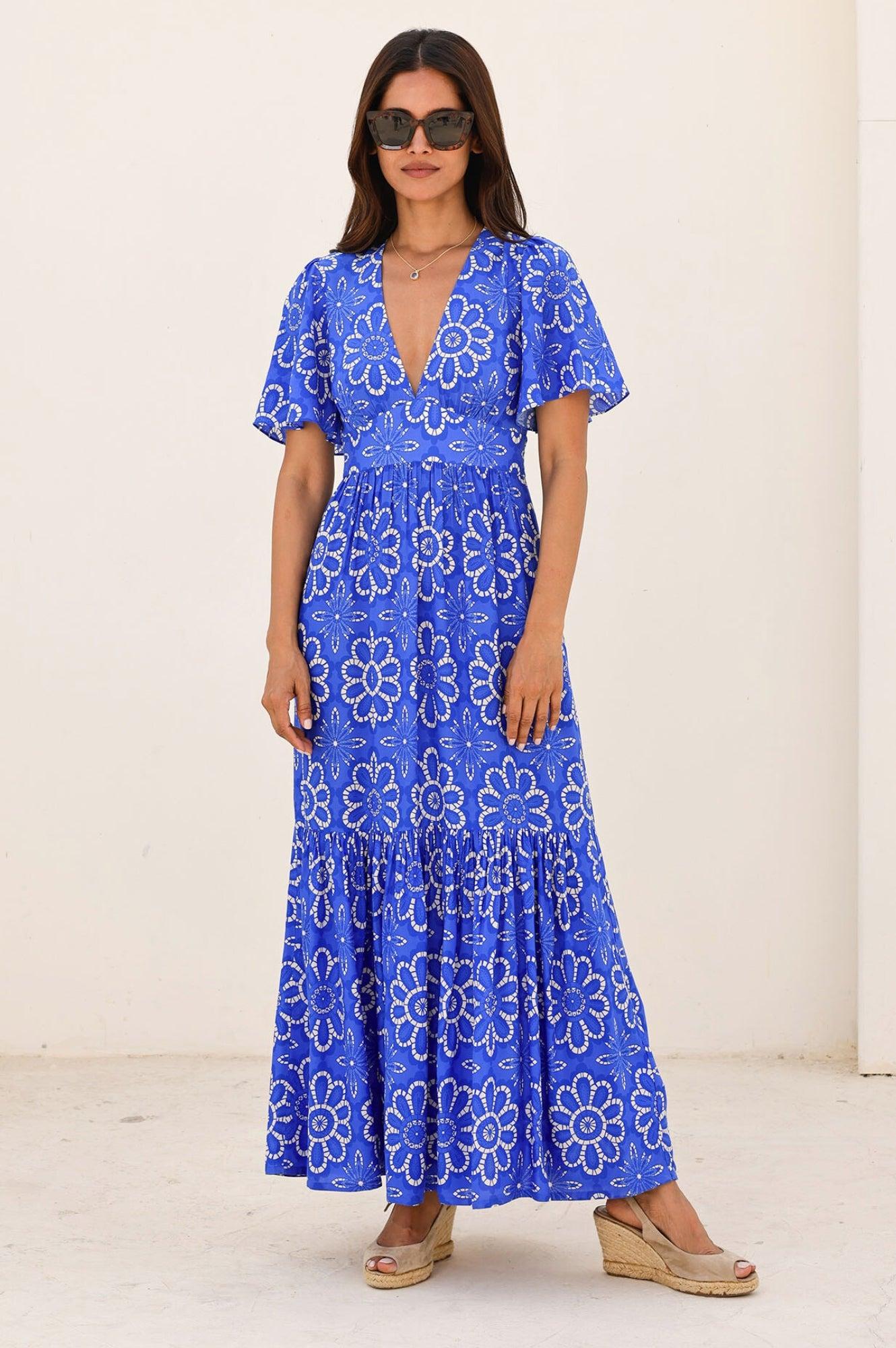 Designer Electric Blue Wedding Dress for Women - Up to 72% off | Lyst