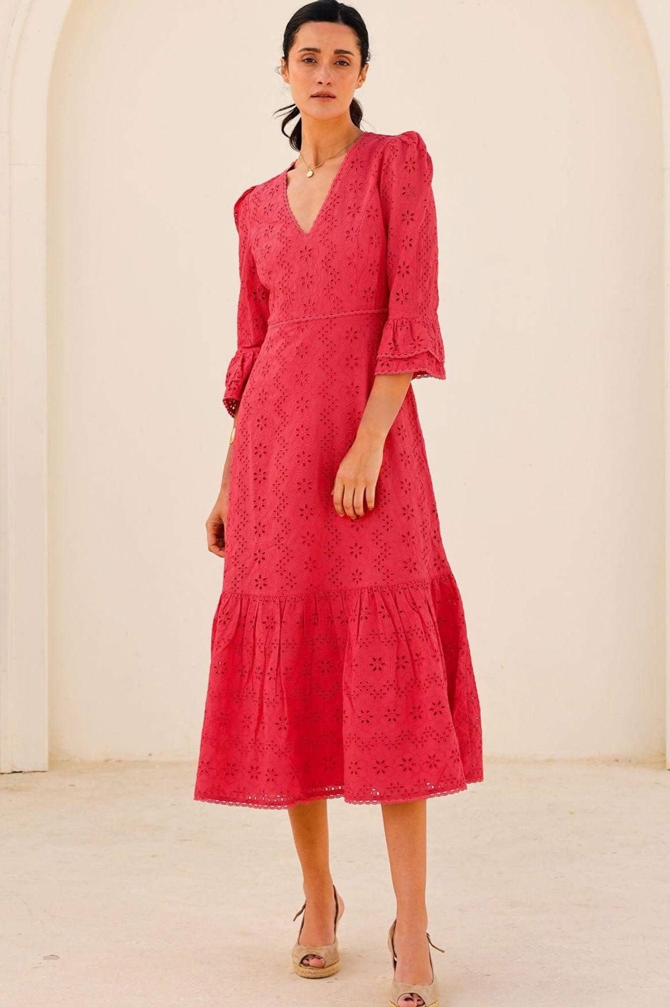 strapless open back dress Red Fringe Short Dress| Short Black Cocktail Dress – Saved by the Dress main image 0