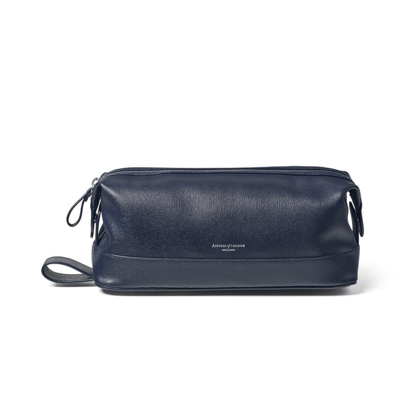 Aspinal of London Leather Wash Bag in Blue for Men Lyst UK