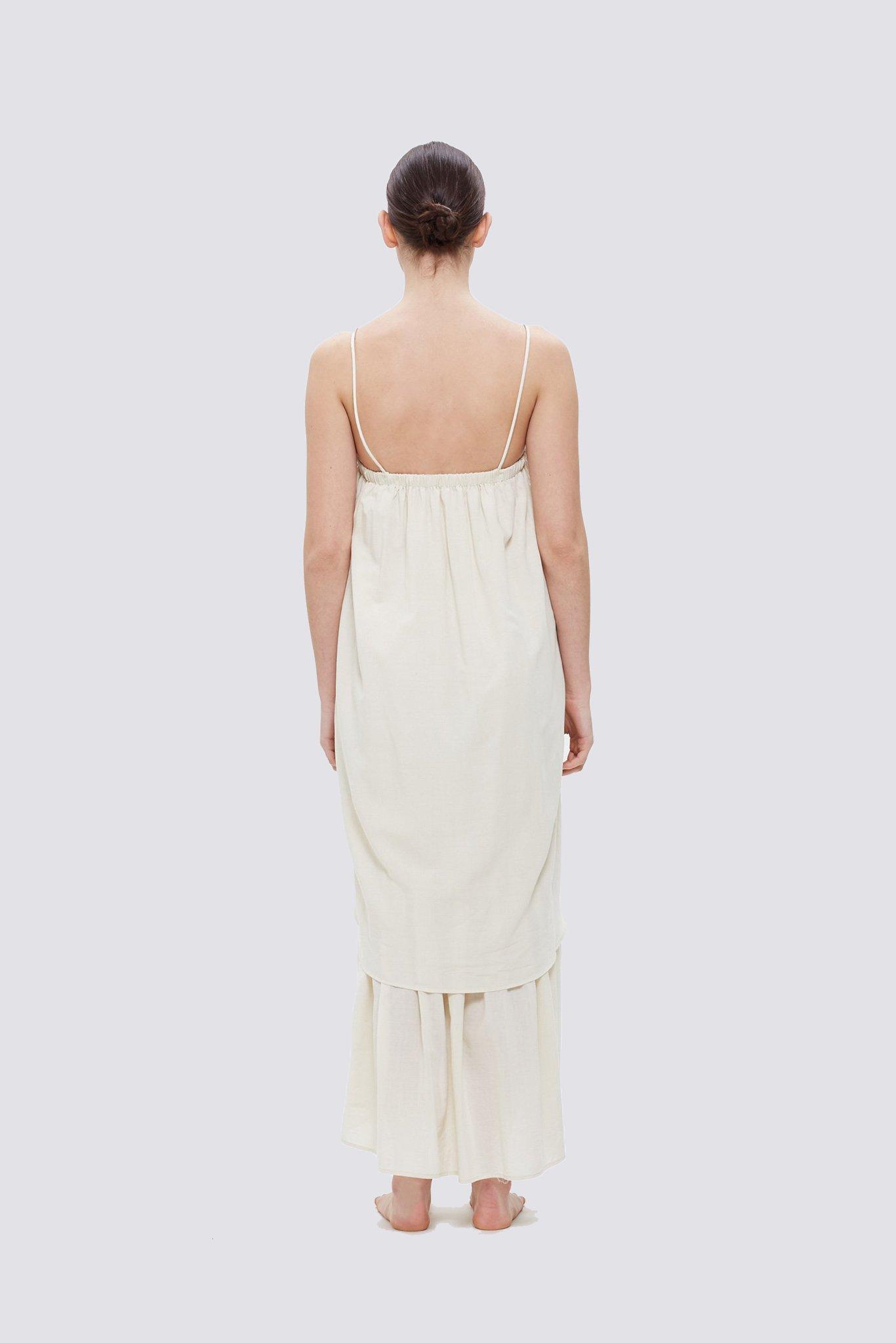 black crane double cami dress