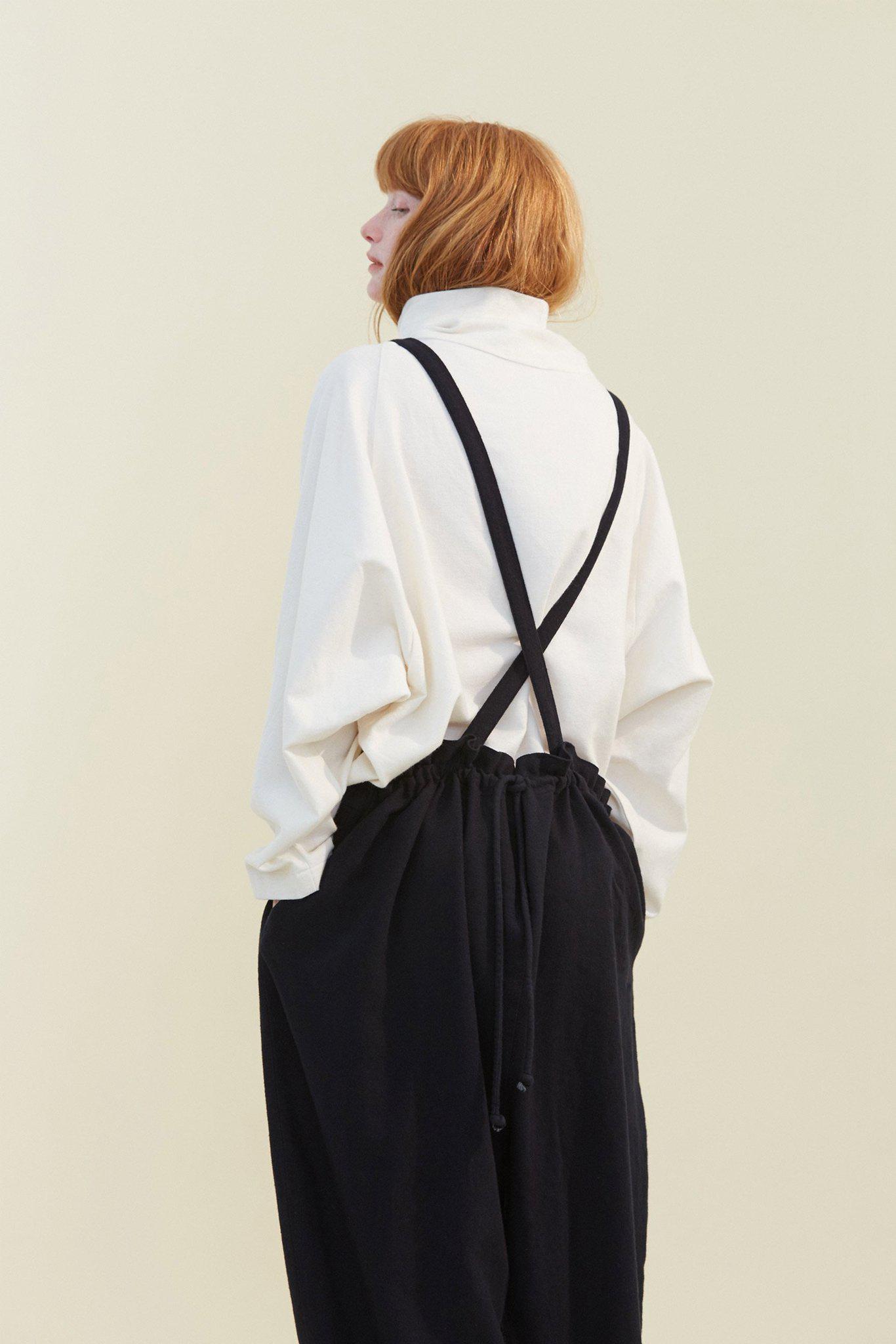 black crane sack overall