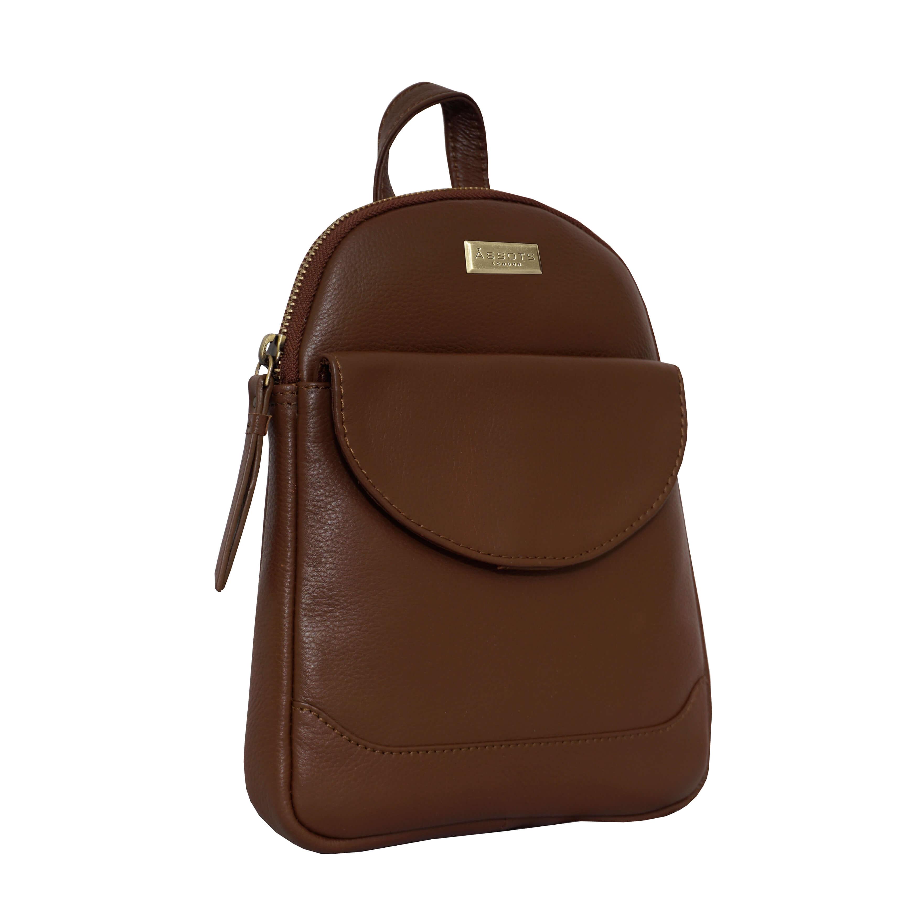 Assots London 'george' Tan Mini Pebble 