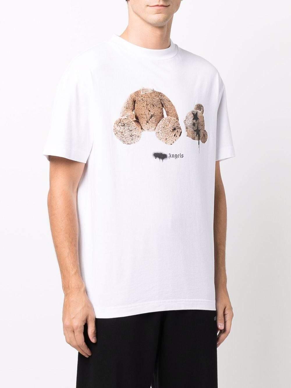 Palm Angels Cotton Spray Bear T-shirt in White for Men - Save 56 