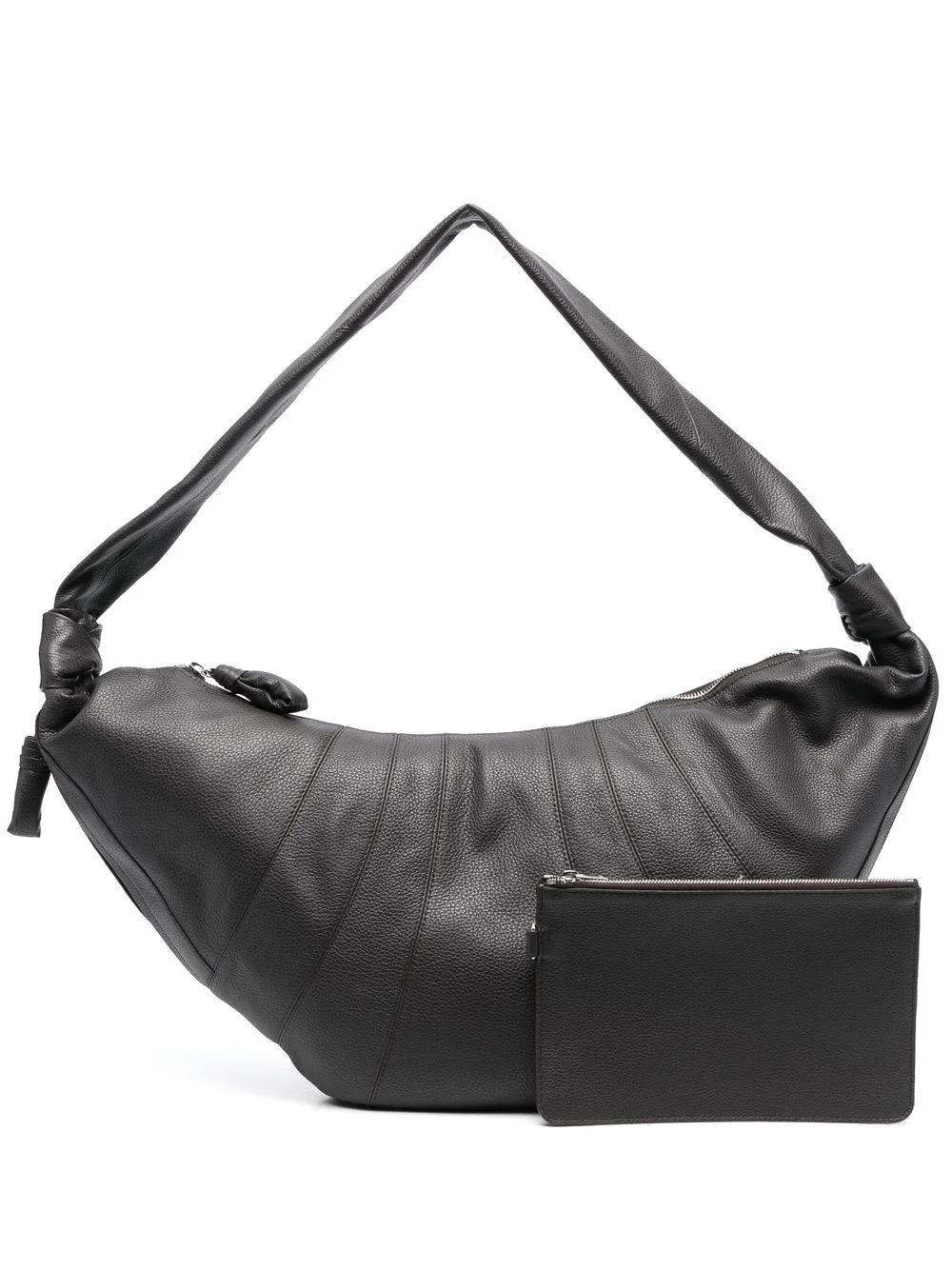Lemaire Soft Grained Leather Large Croissant Bag in Black | Lyst