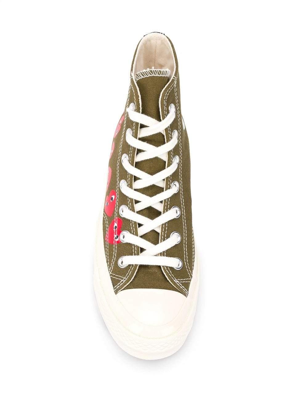 cdg green converse