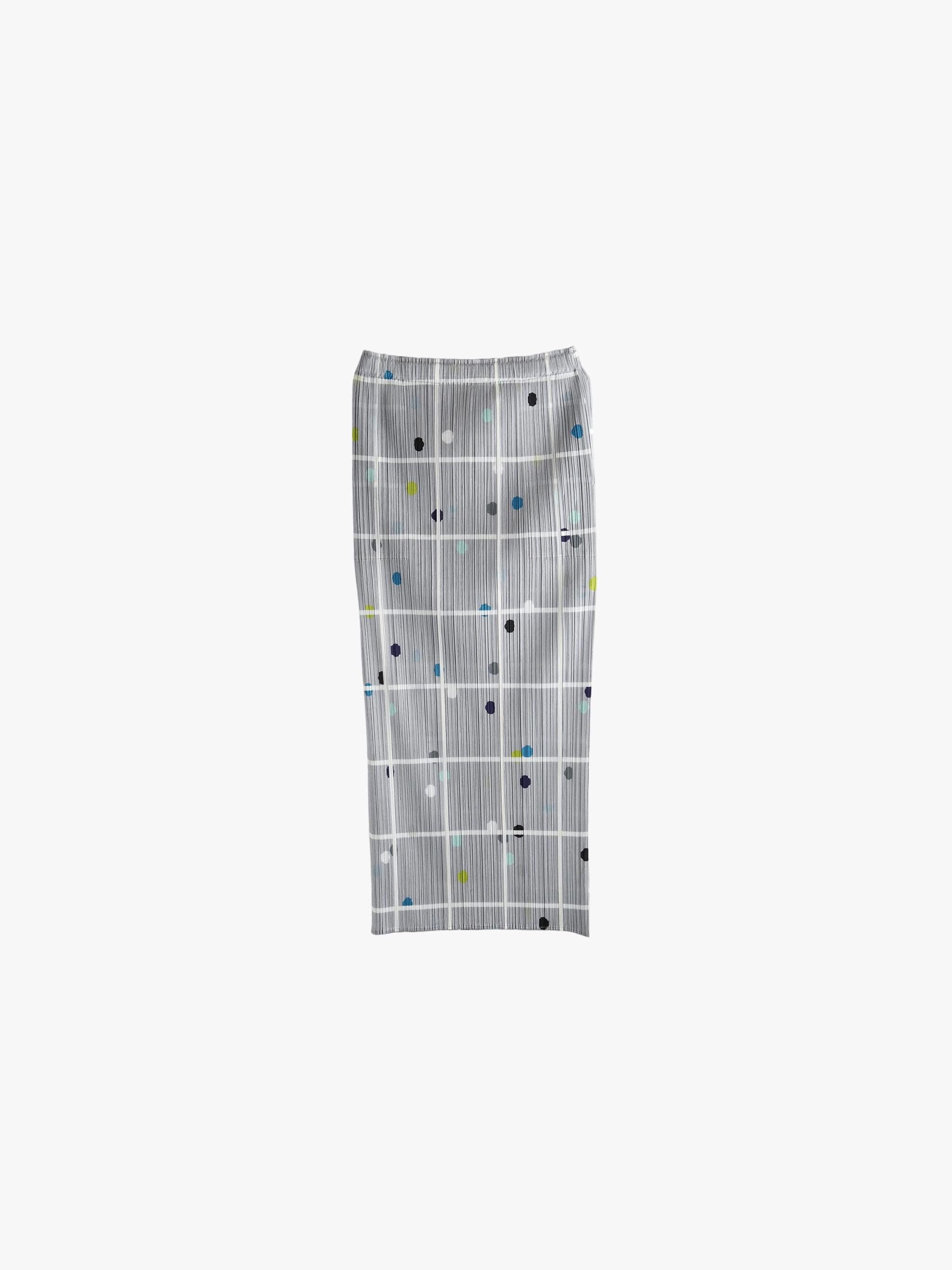Pleats Please Issey Miyake Crossing Dots Skirt in Gray | Lyst