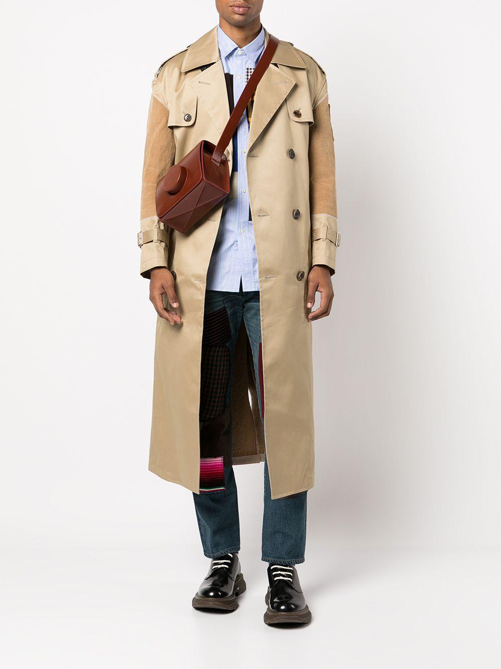 Junya Watanabe Deconstructed Carpenter Trench Coat in White for Men | Lyst