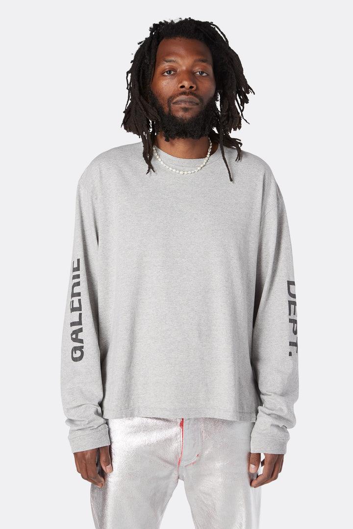 GALLERY DEPT. Cotton French Collector Long Sleeve Tee in Heather