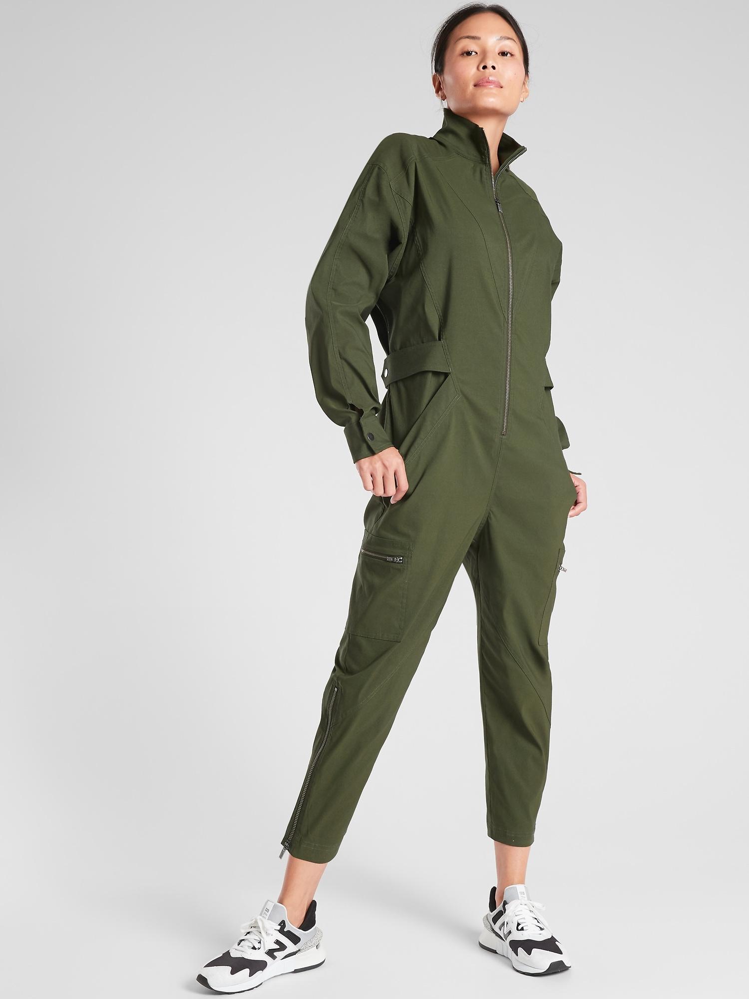 Athleta Lenox Jumpsuit in Green - Lyst