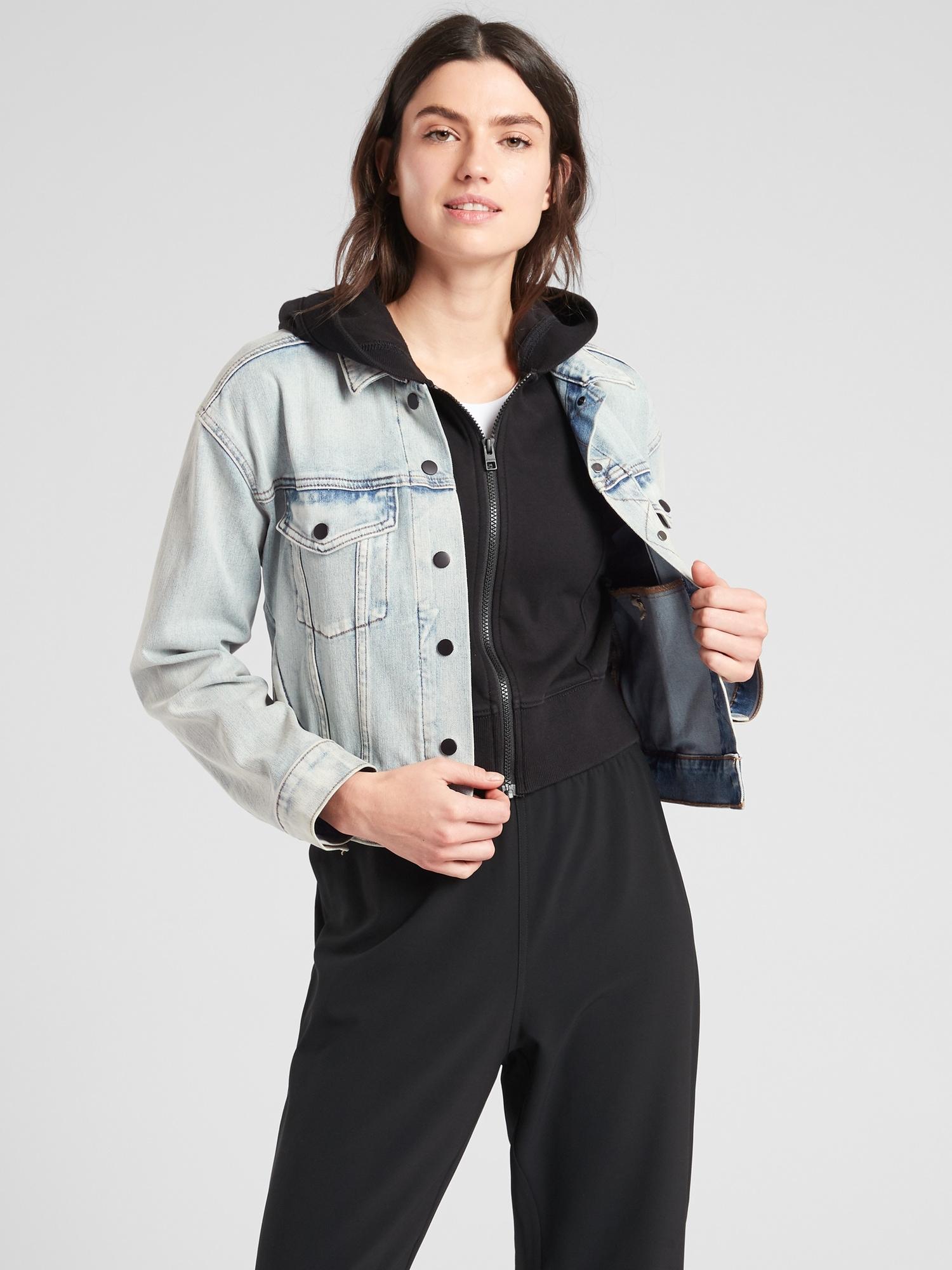 Athleta Double Time Denim Jacket in 
