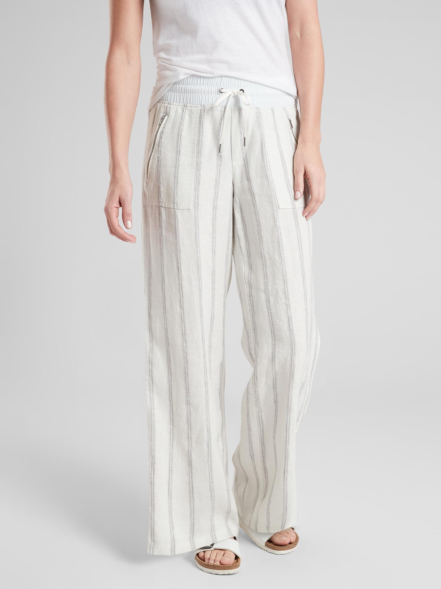 athleta cabo linen pants