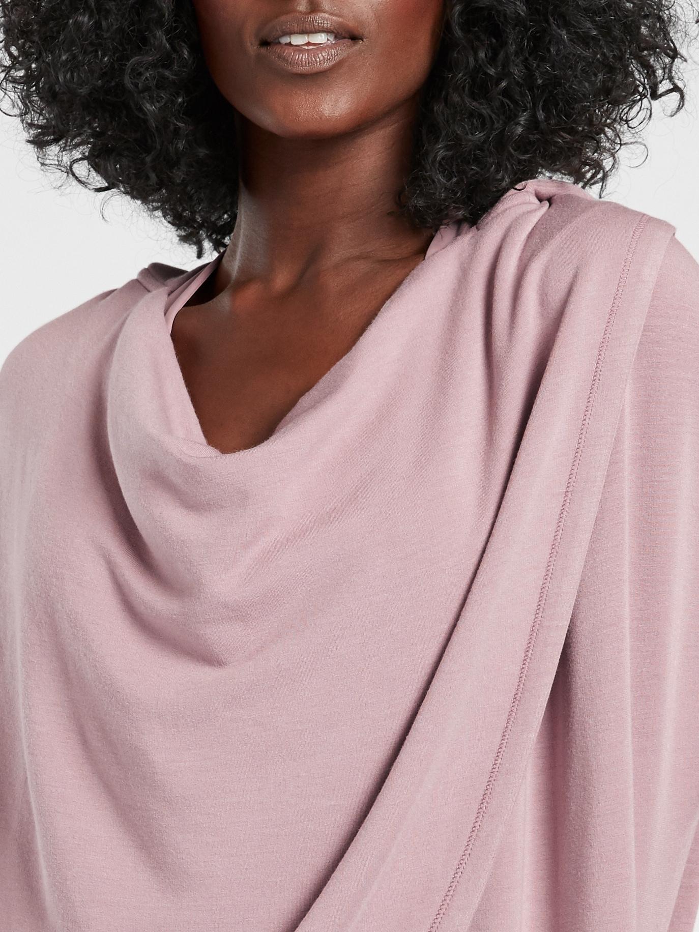 Athleta Purana Wrap Sweatshirt in Pink 