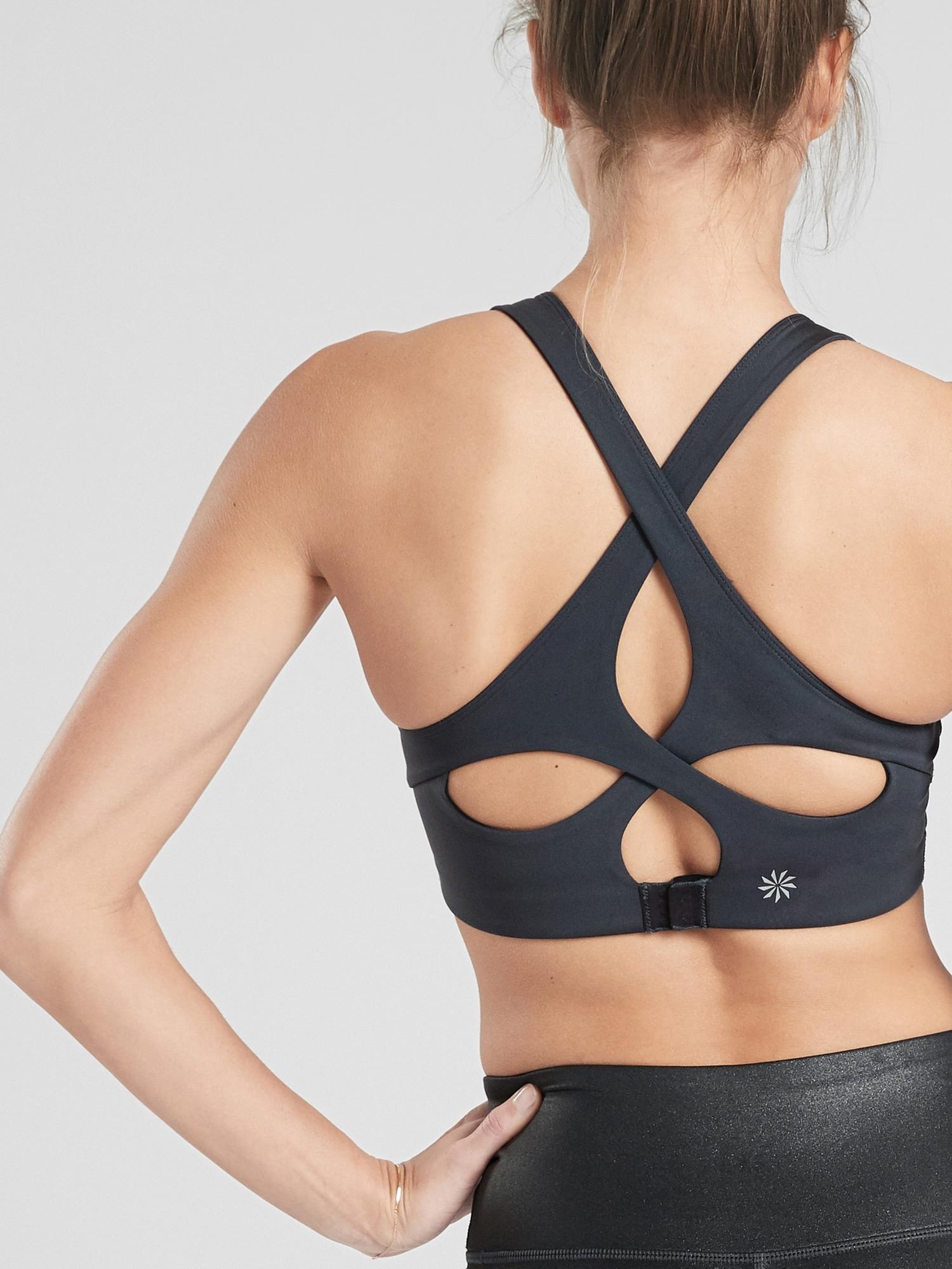 athleta high neck bra