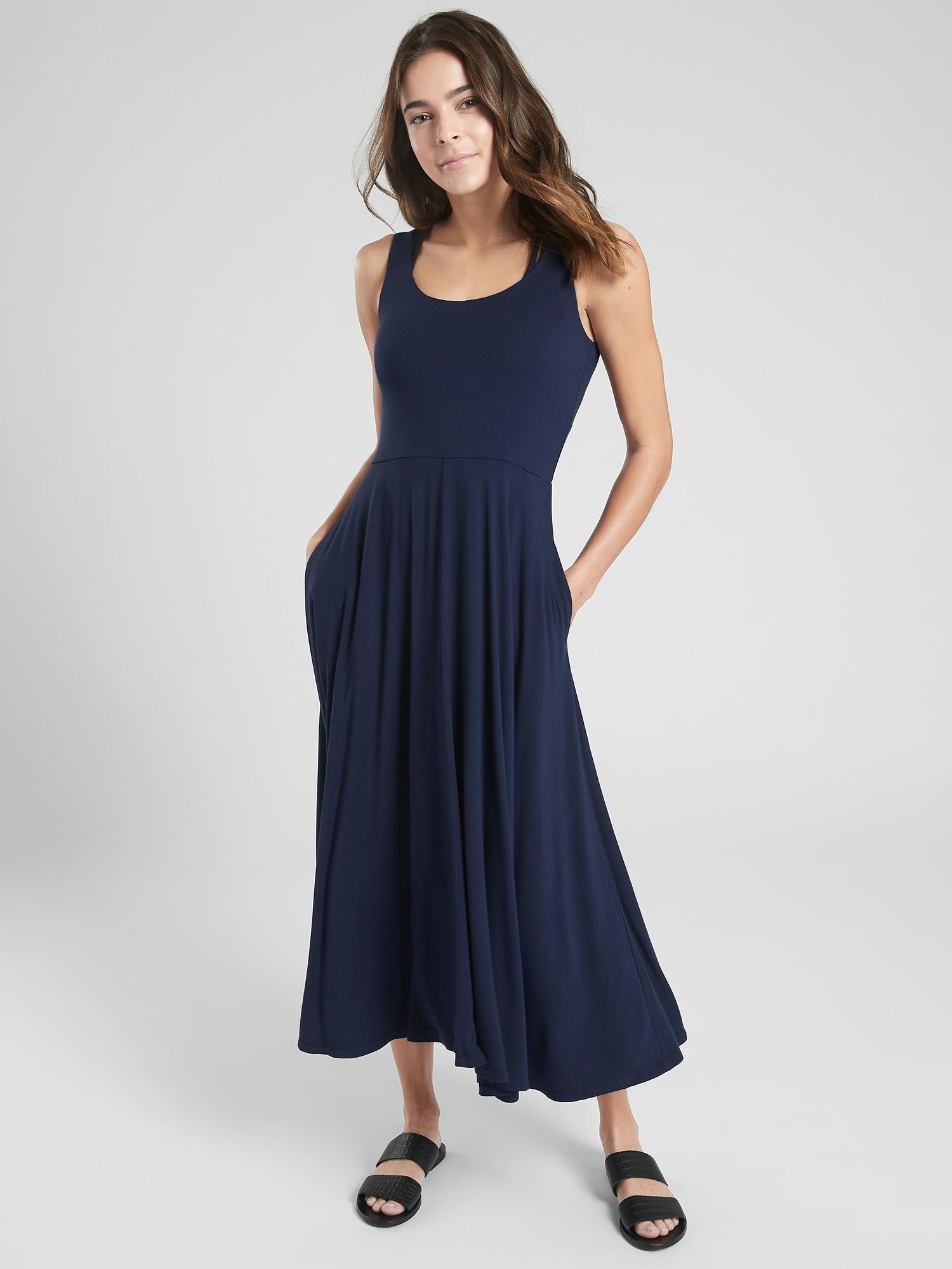 athleta costa midi dress