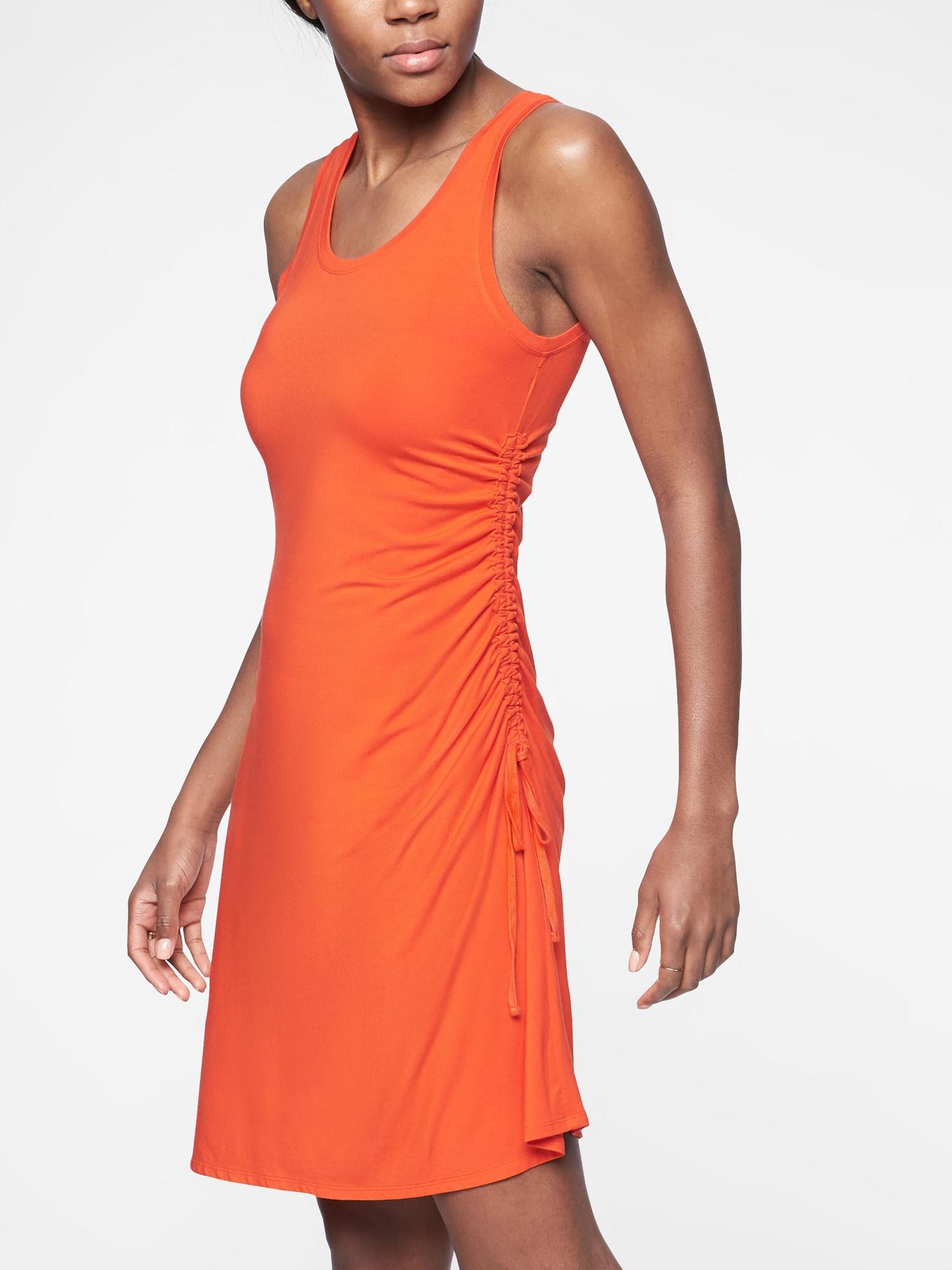 athleta orange dress