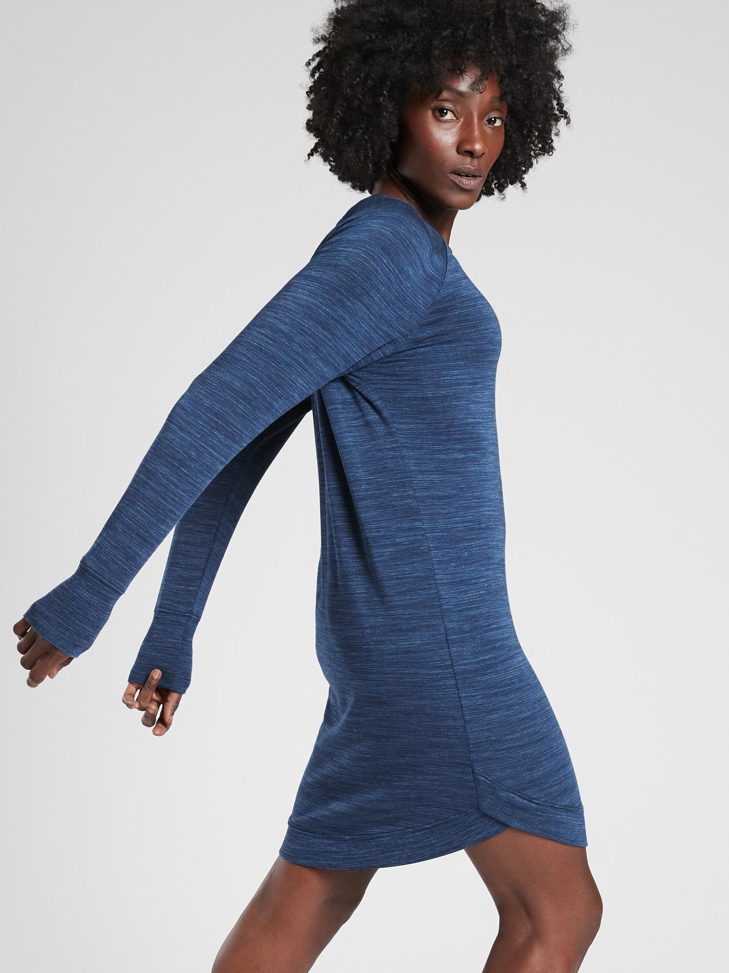 athleta mindset sweatshirt dress