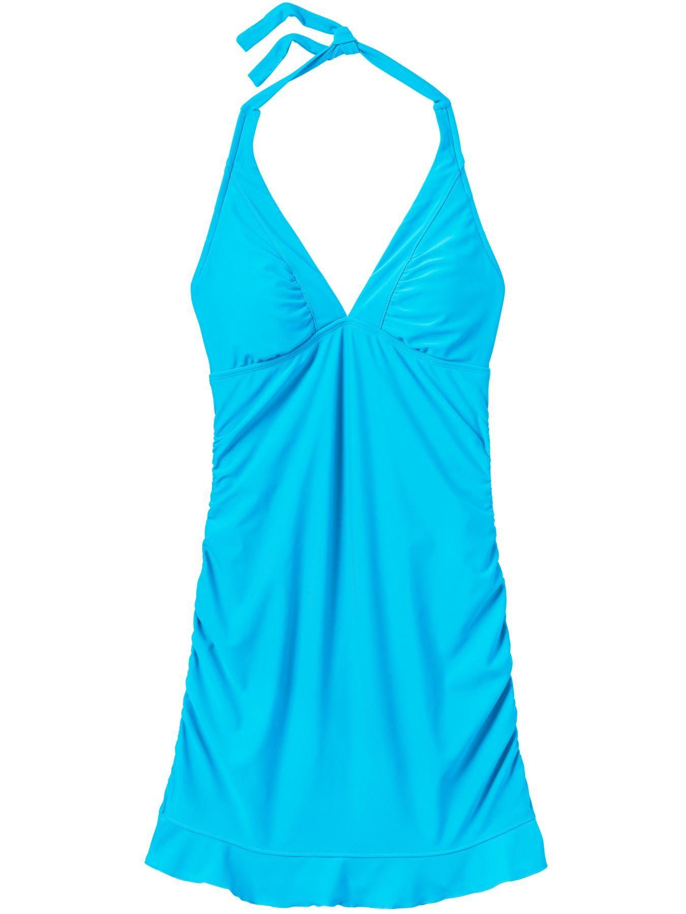 athleta halter swim dress