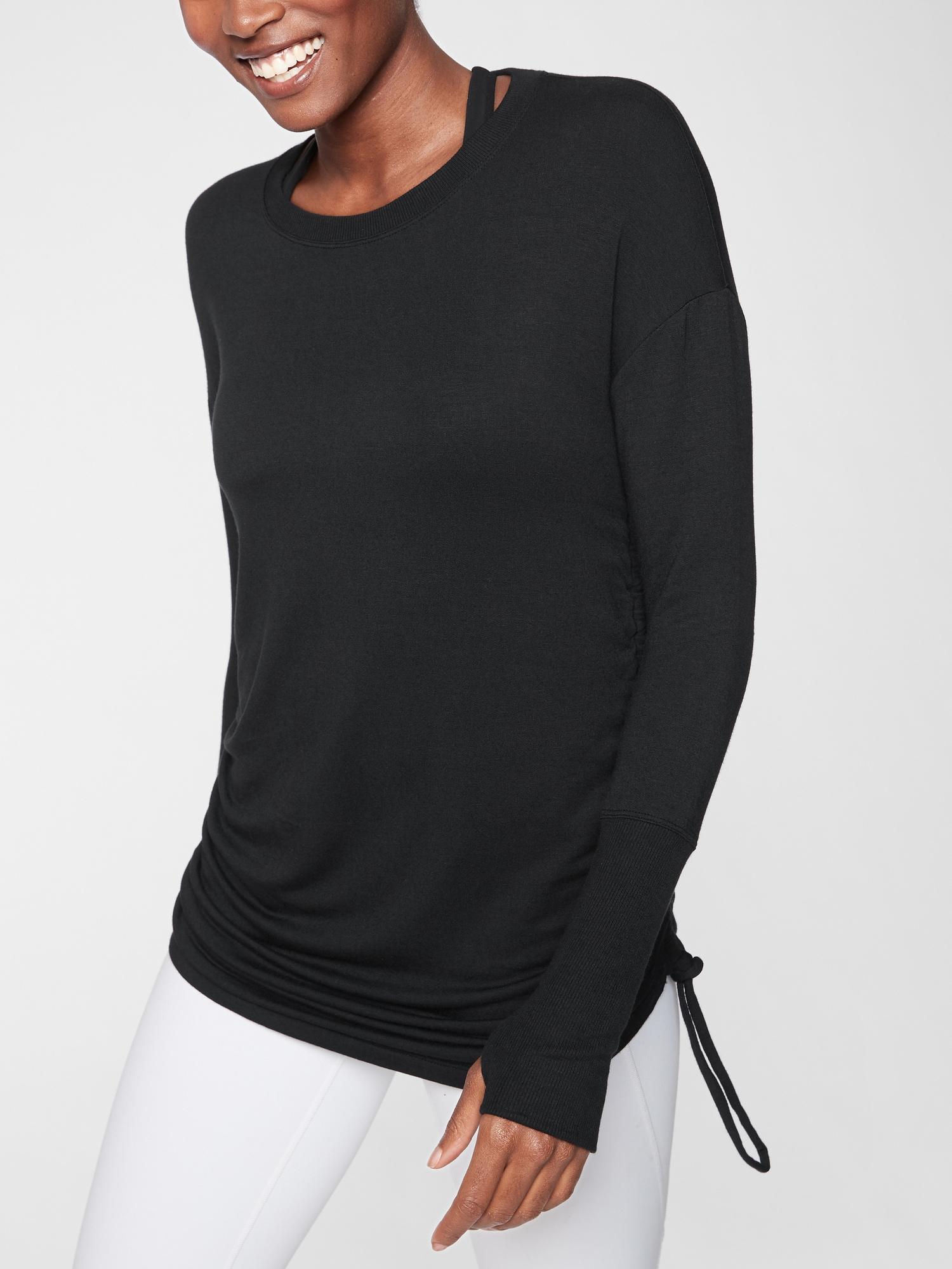 athleta black sweatshirt