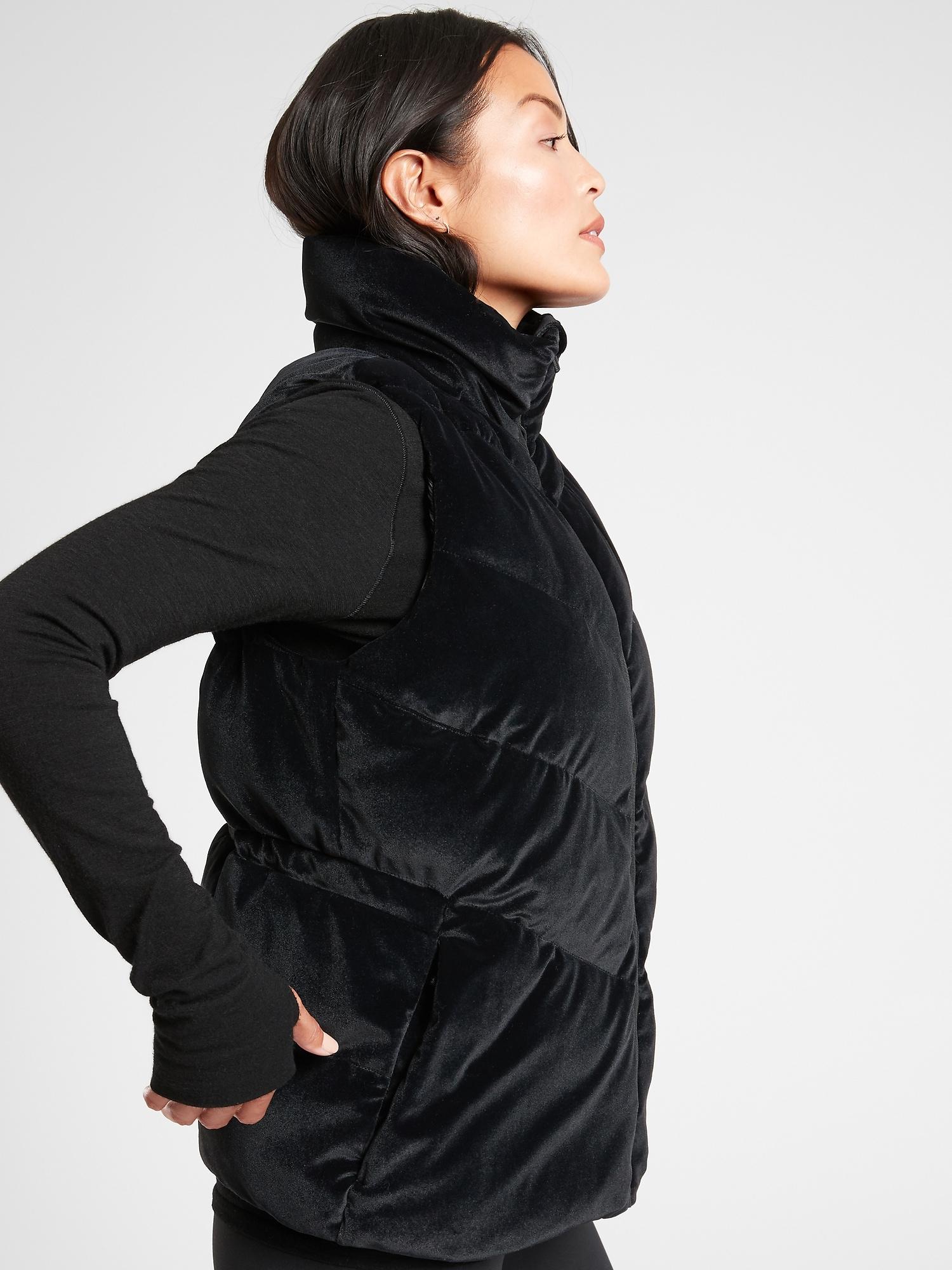 athleta black vest