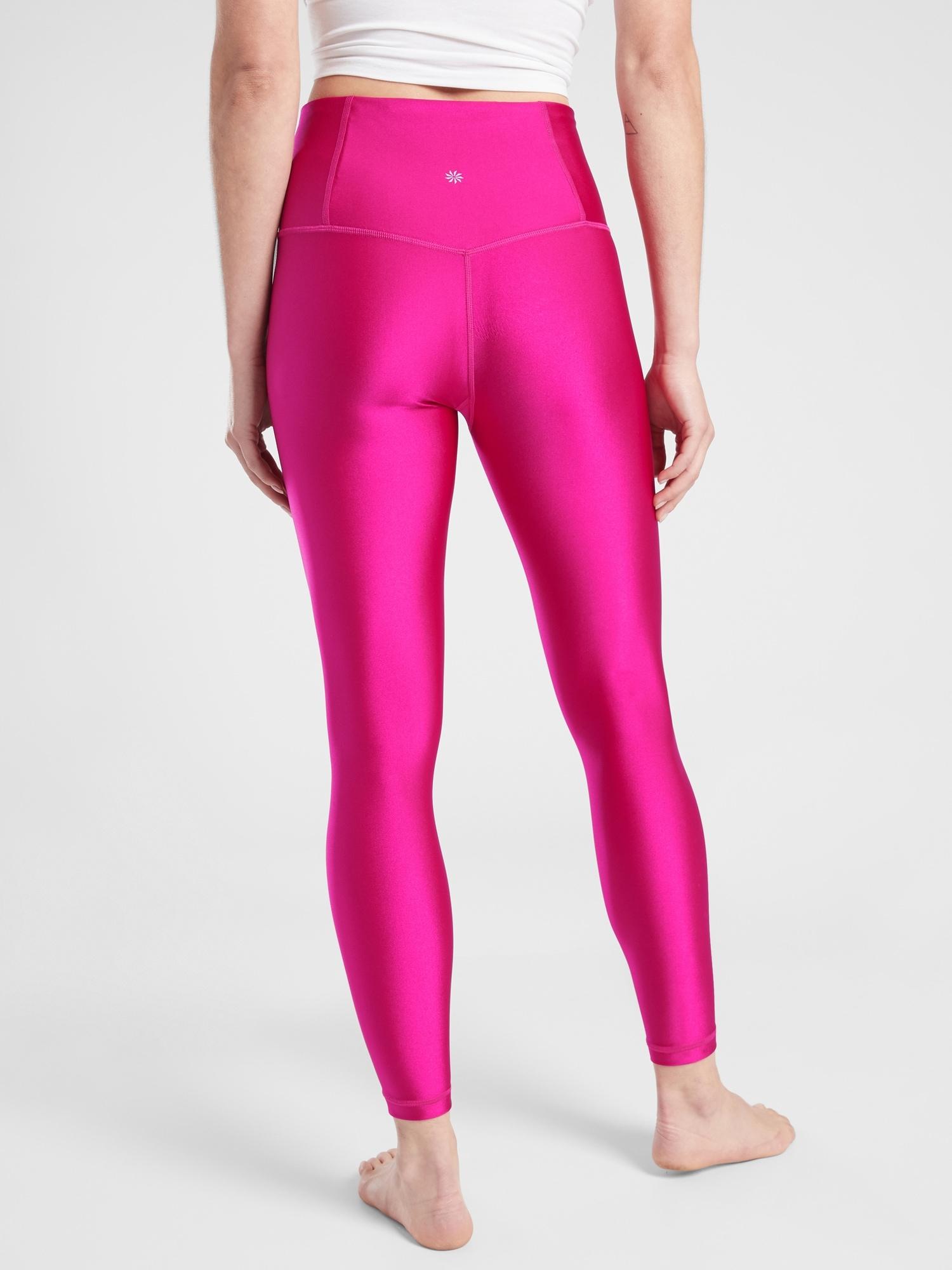 Athleta Elation Shine Tight in Pink | Lyst