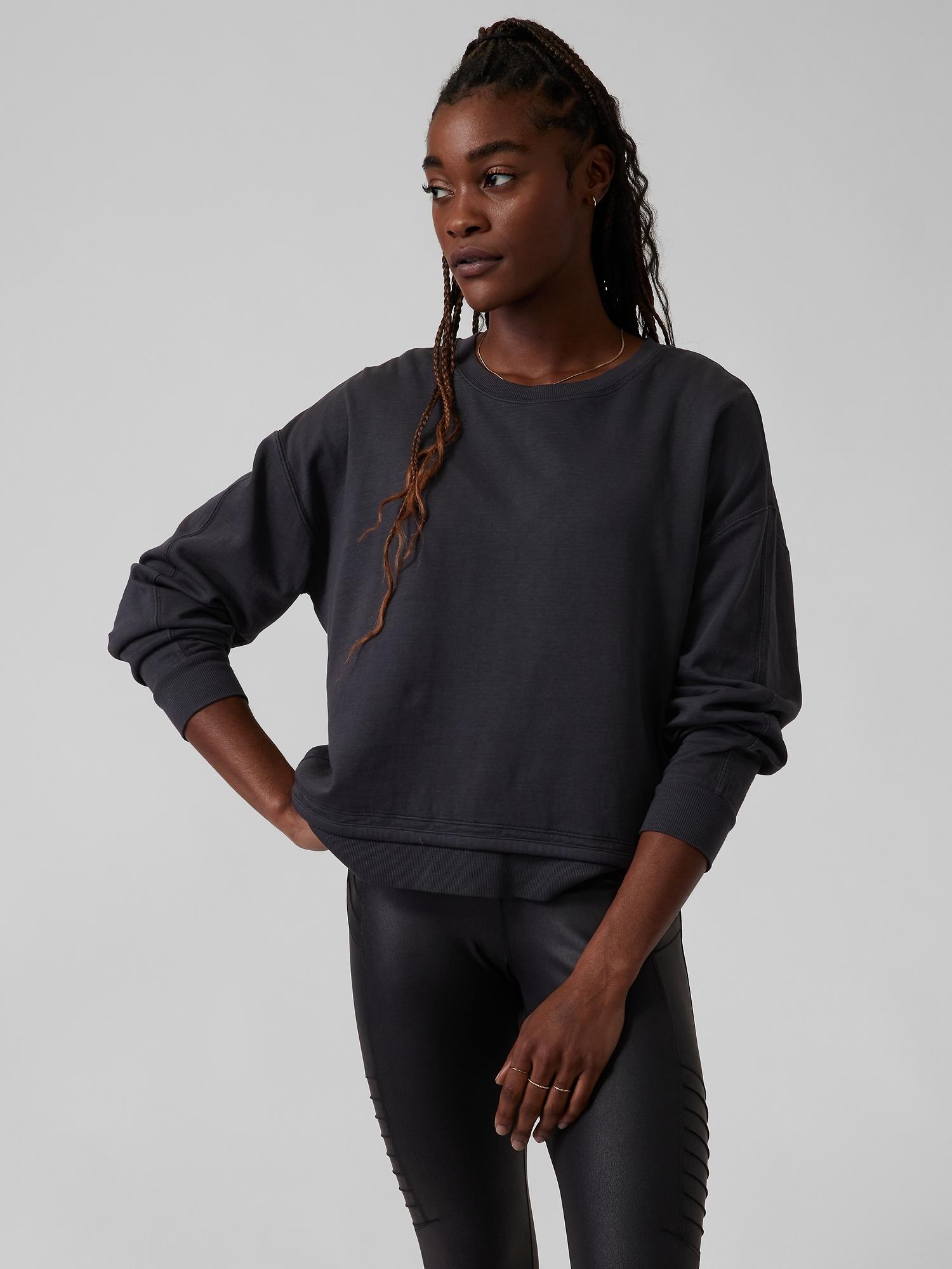athleta black sweatshirt