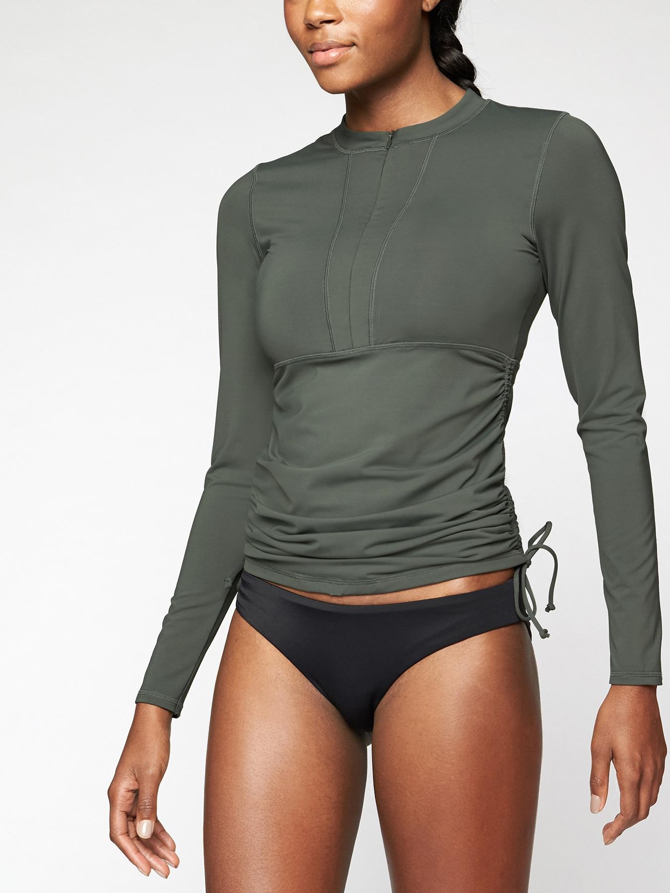 athleta ruched rashguard