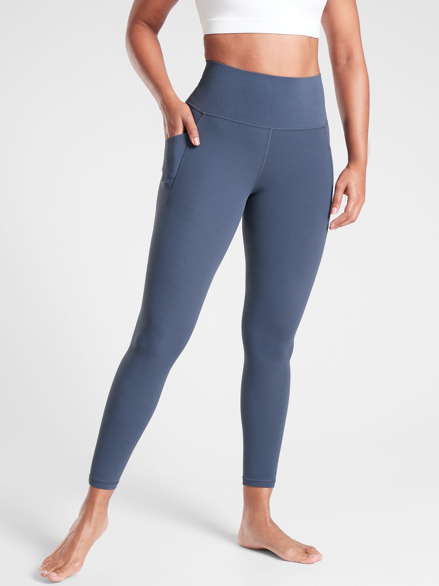 Athleta Salutation Stash 7/8 Leggings in Blue | Lyst