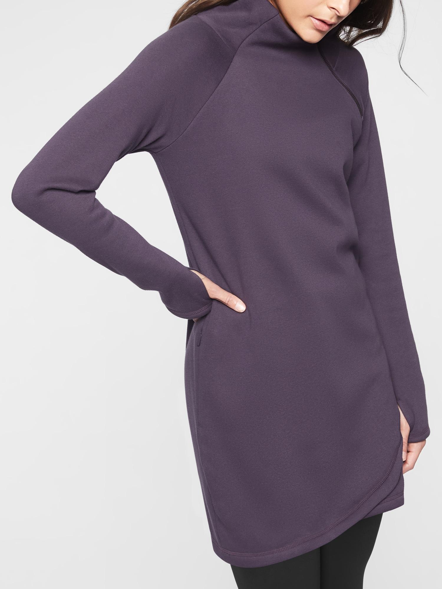 athleta cozy karma asym dress